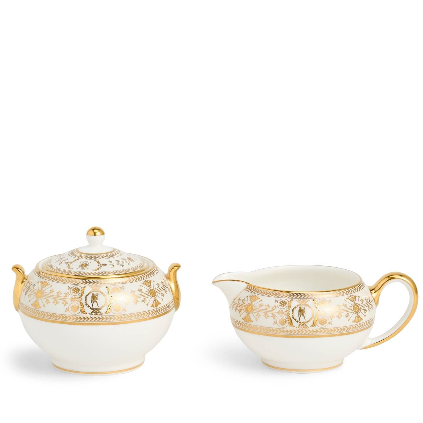 Wedgwood Gold Bacchus Creamer 325Ml Sugar 2 Pieces