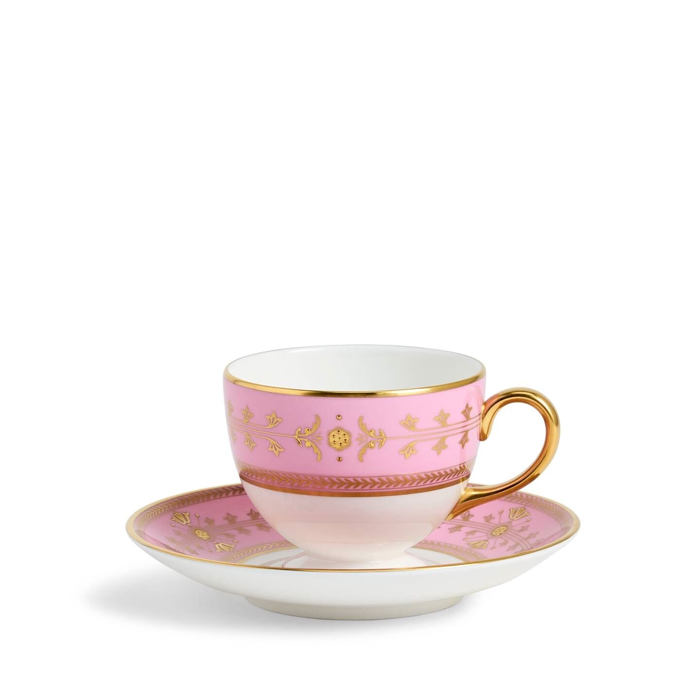 Wedgwood Pink Bacchus Teacup Saucer 175Ml
