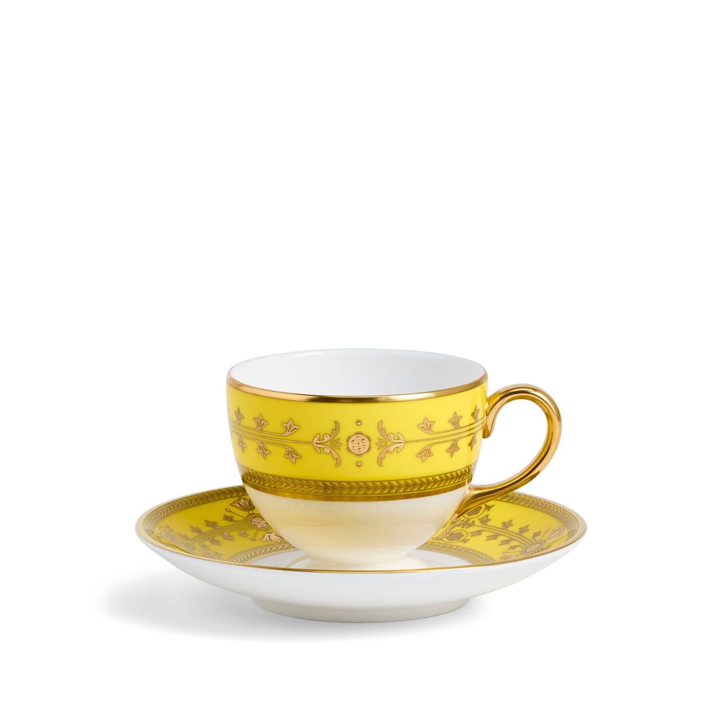 Wedgwood Gold Bacchus Teacup Saucer 175Ml Citron