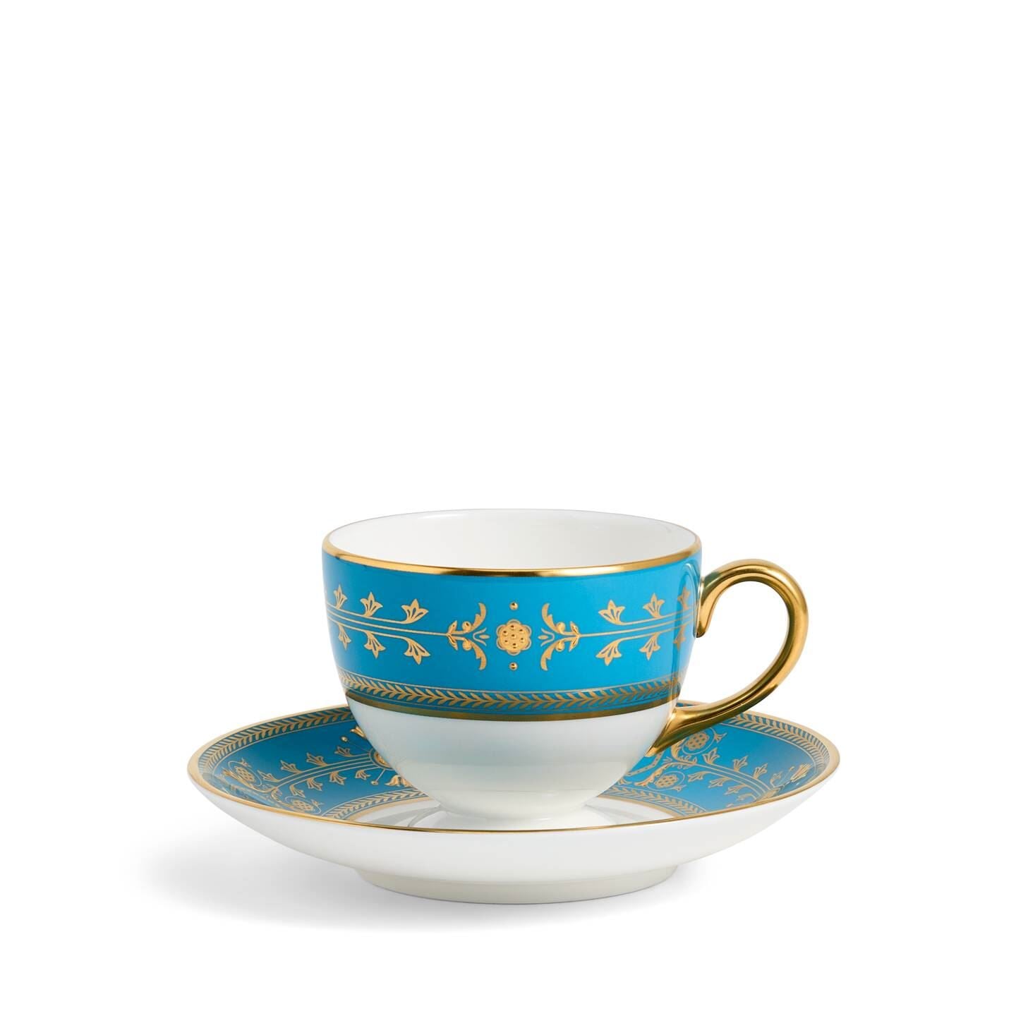 Wedgwood Turquoise Bacchus Teacup Saucer 175Ml