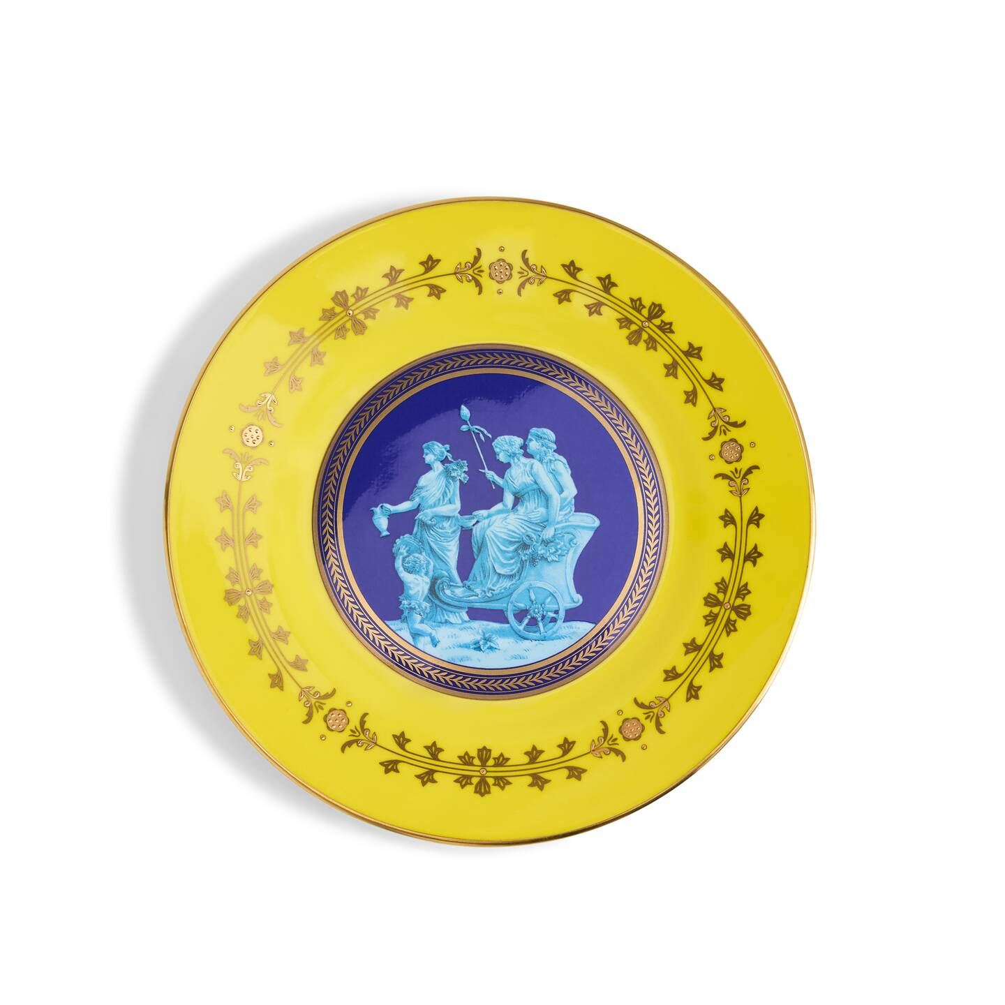 Wedgwood Gold Bacchus Plate 20.6Cm Citron