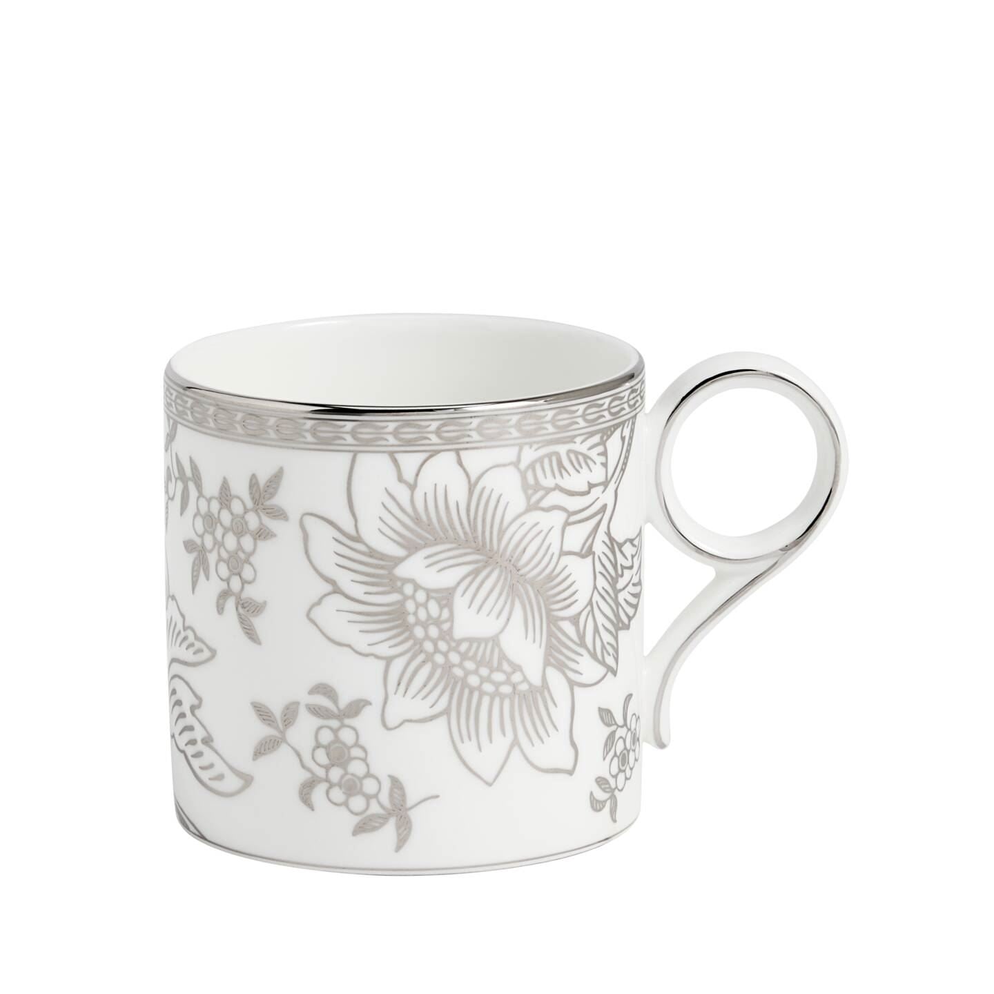 Wedgwood Silver/White Tonquin Mug 270Ml