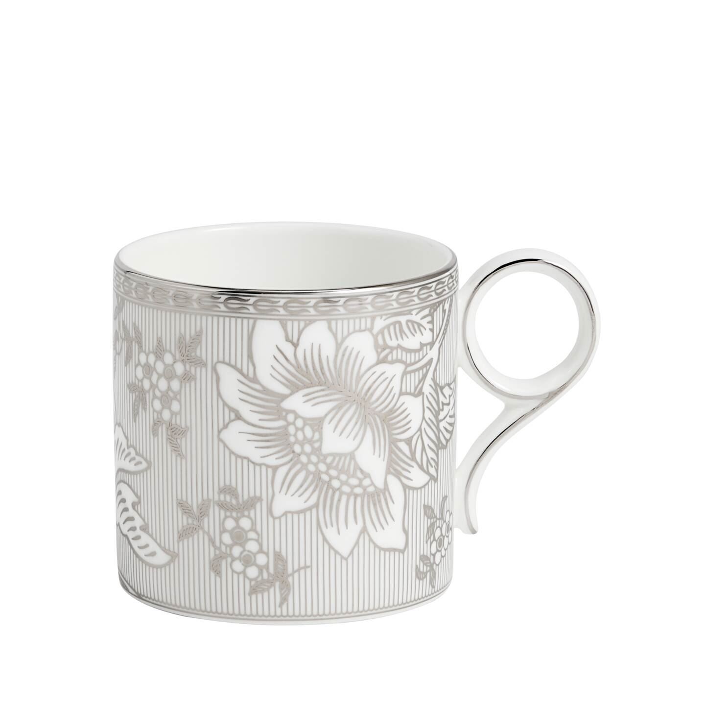 Wedgwood Silver/White Tonquin Mug 270Ml