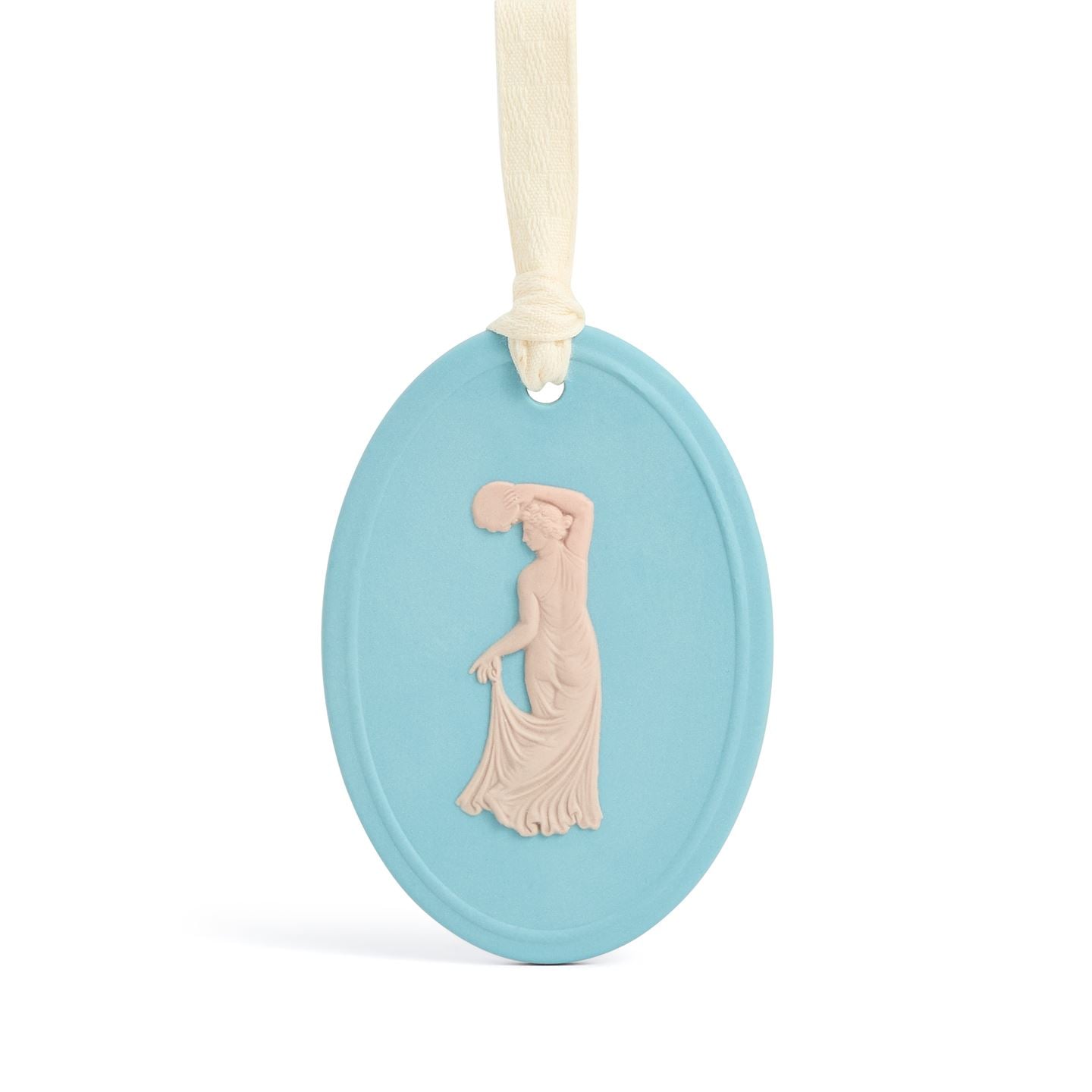 Wedgwood Turquoise/Pink Festive Joy Jasper Ornament &