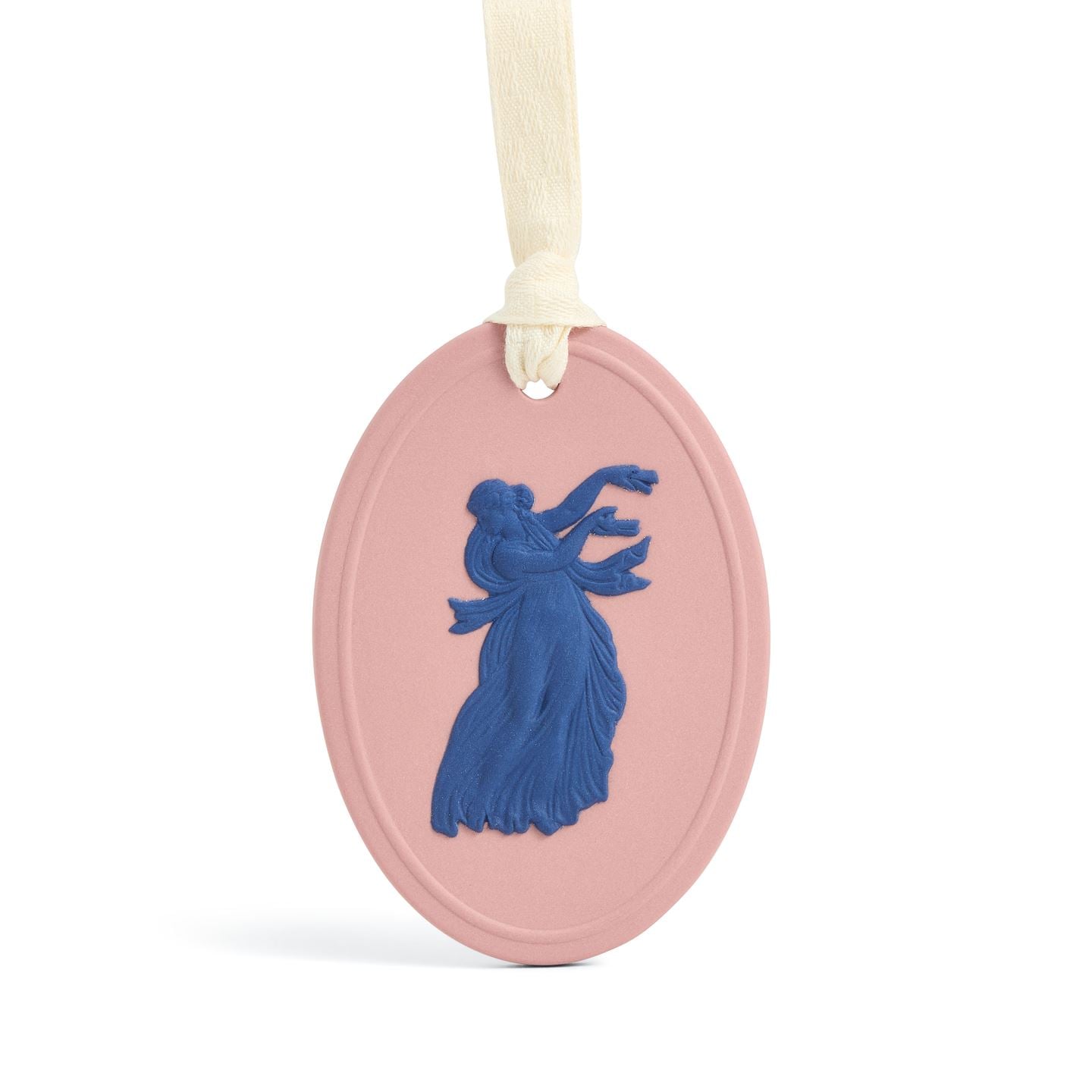 Wedgwood Pink Festive Balance Jasper Ornament & Saxton