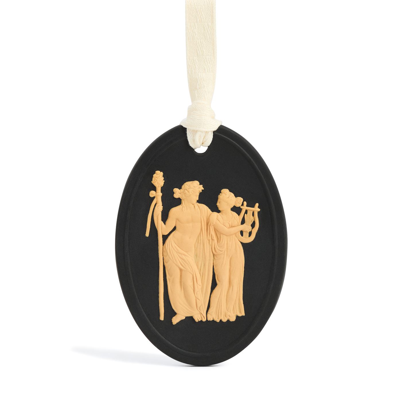Wedgwood Black Festive Ardent Jasper Ornament & Cane