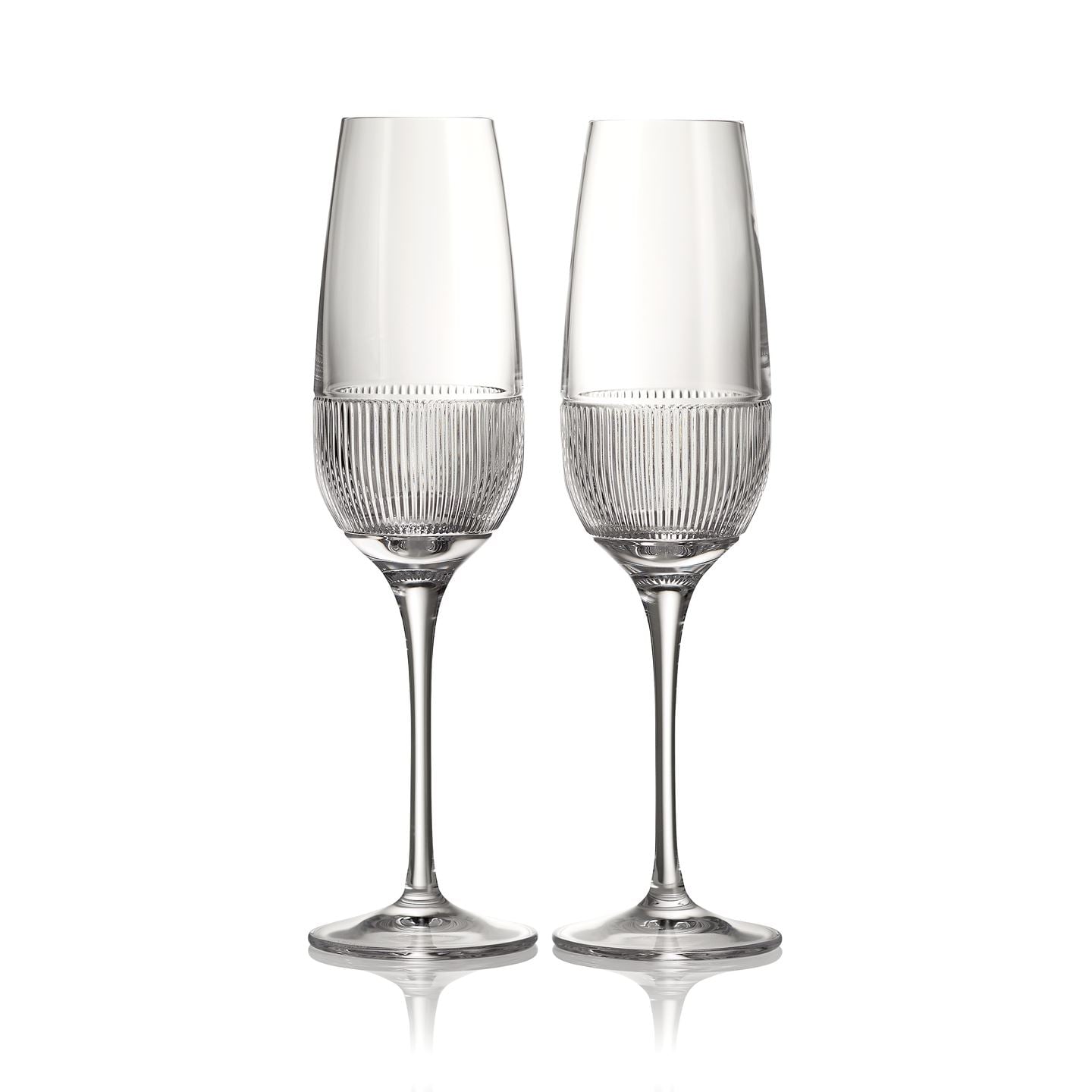 Wedgwood Helia Flute Glass Pair