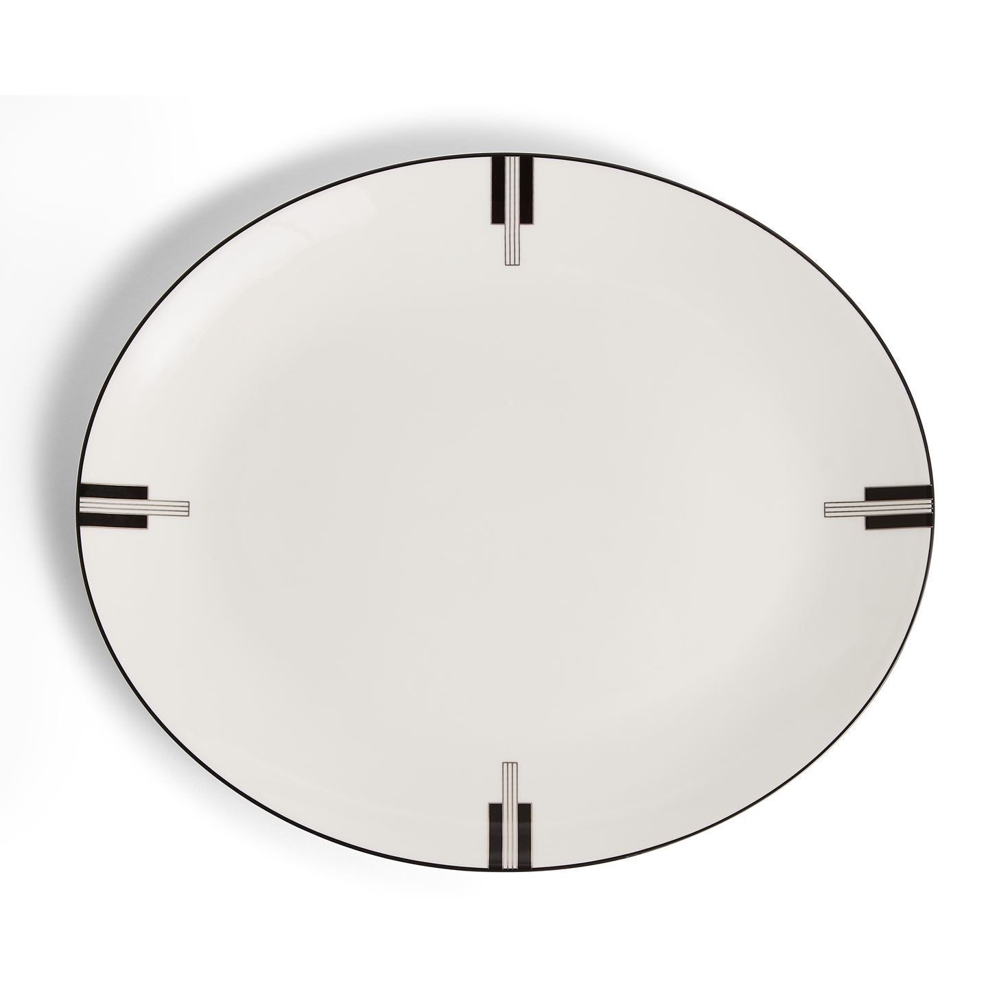 Wedgwood Vera Wang Luxe Graphite Oval Platter