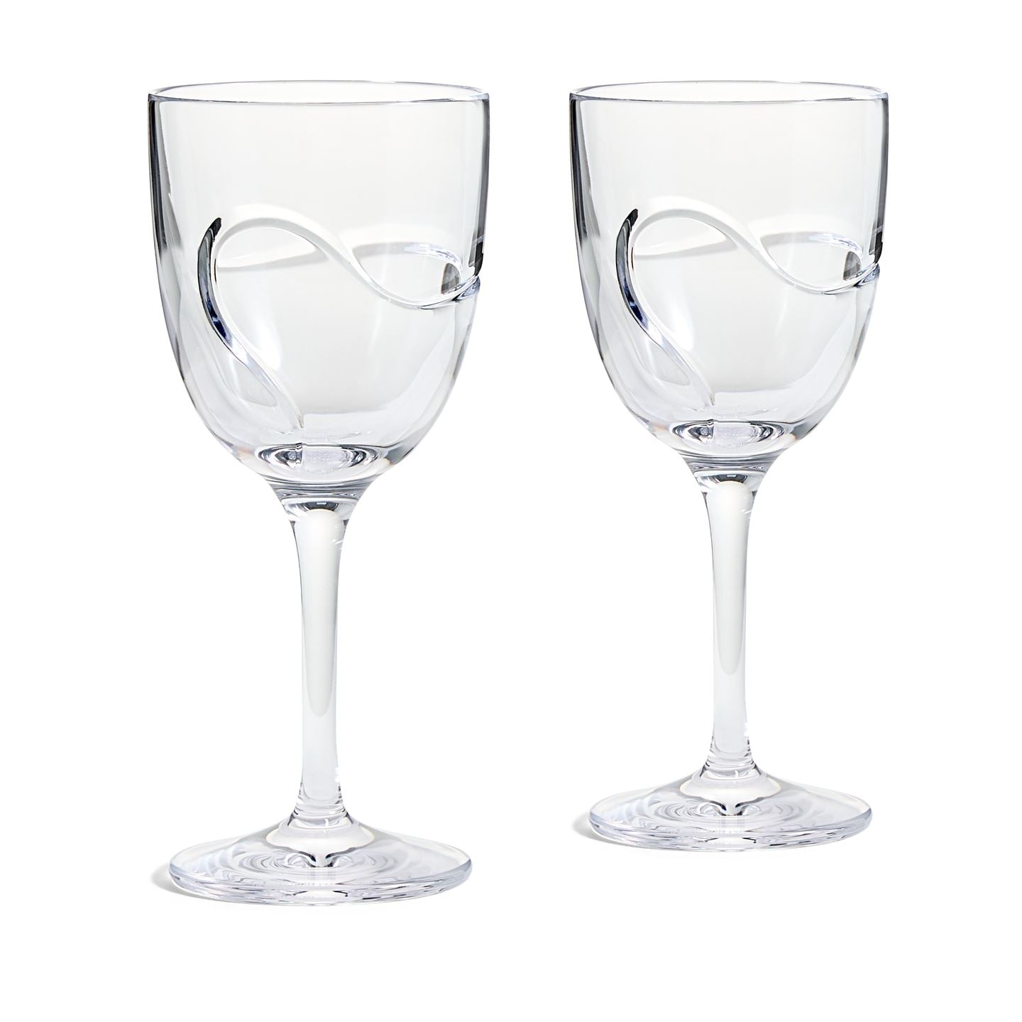 Wedgwood White Vera Wang Luxe Graphite Wine Pair