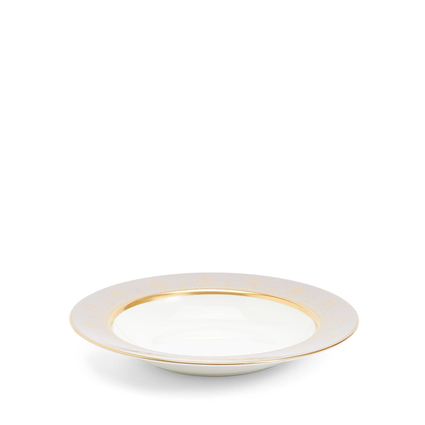 Anthemion Grey Rim Soup Bowl