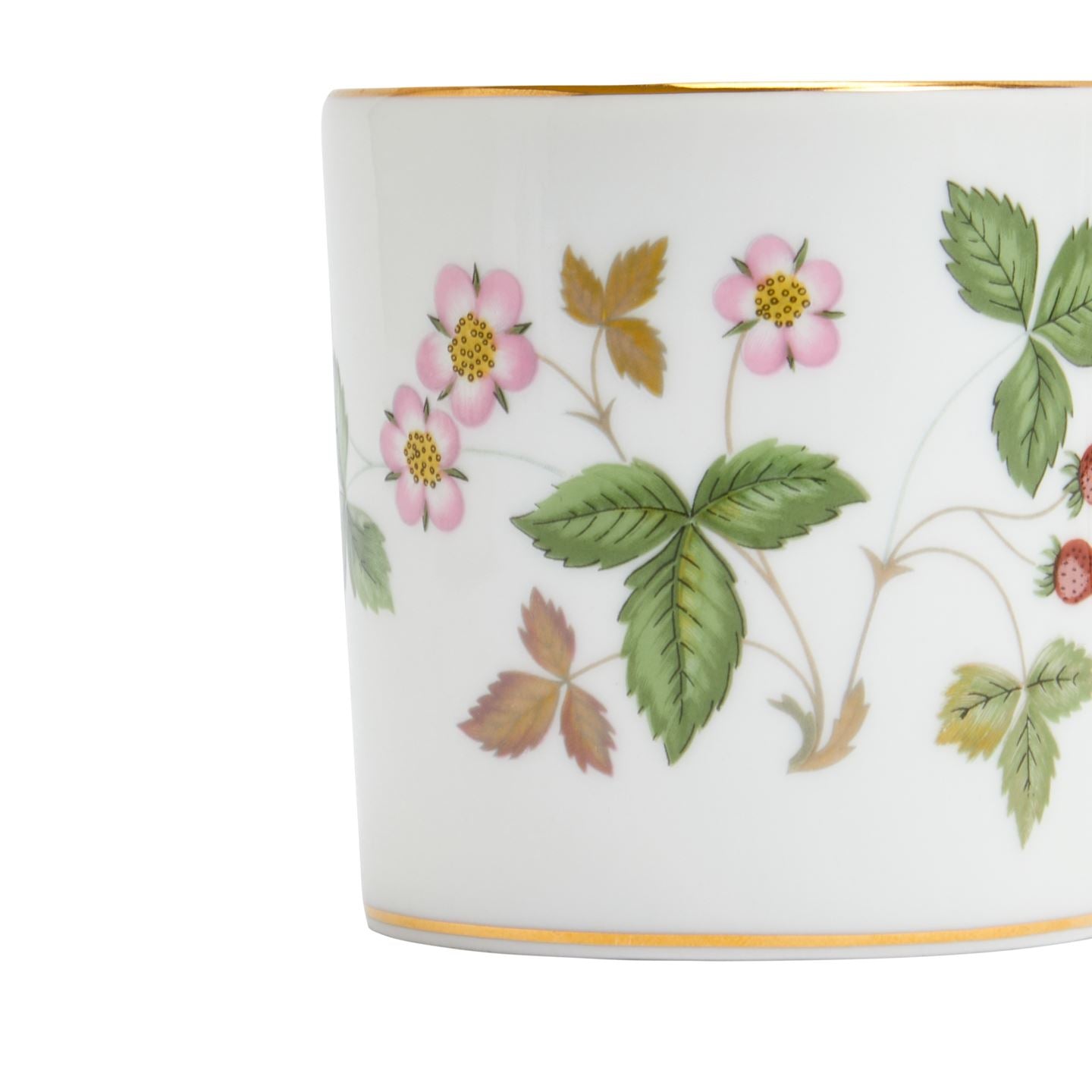 Wild Strawberry Gold Coffee Cup & Saucer