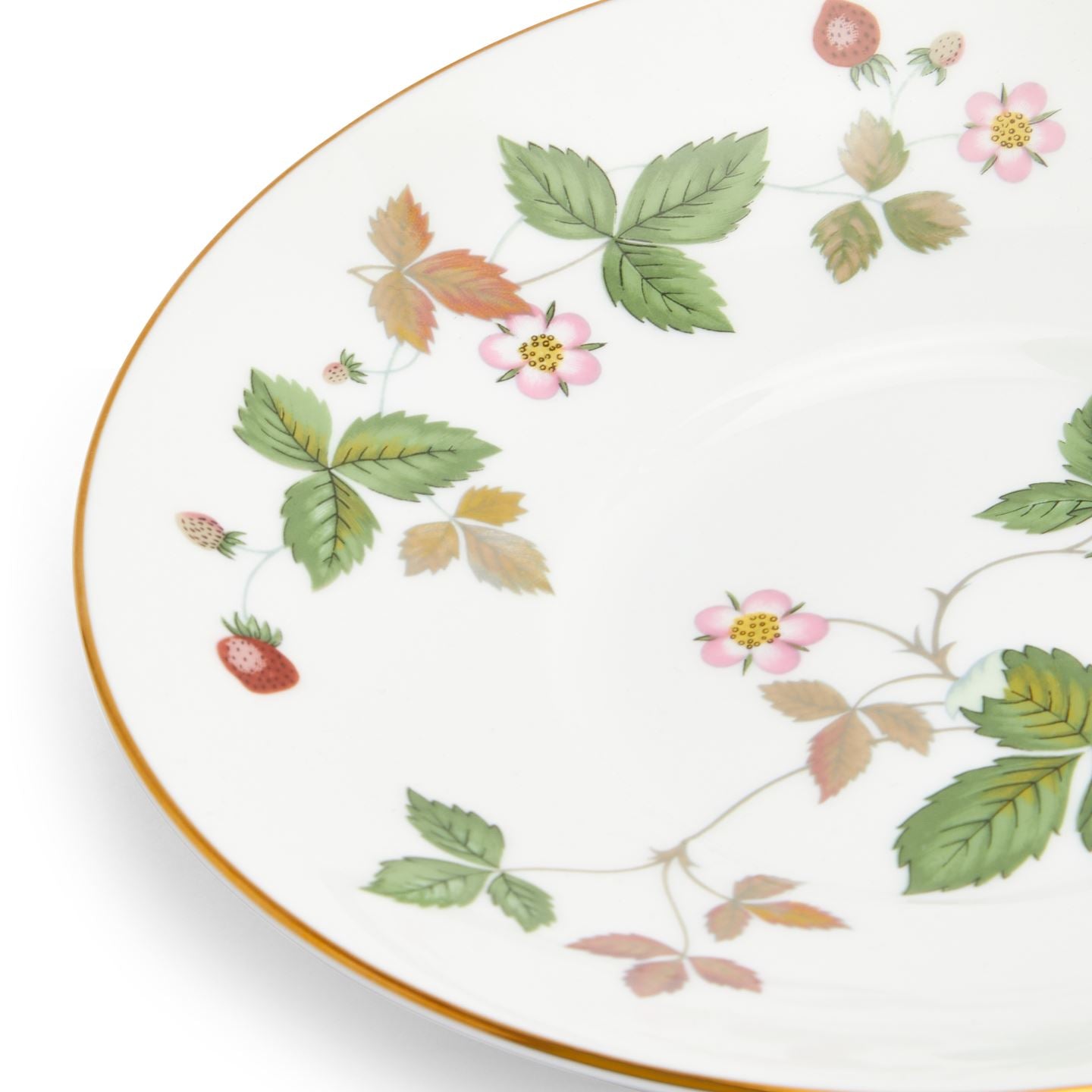 Wild Strawberry Gold Coffee Cup & Saucer
