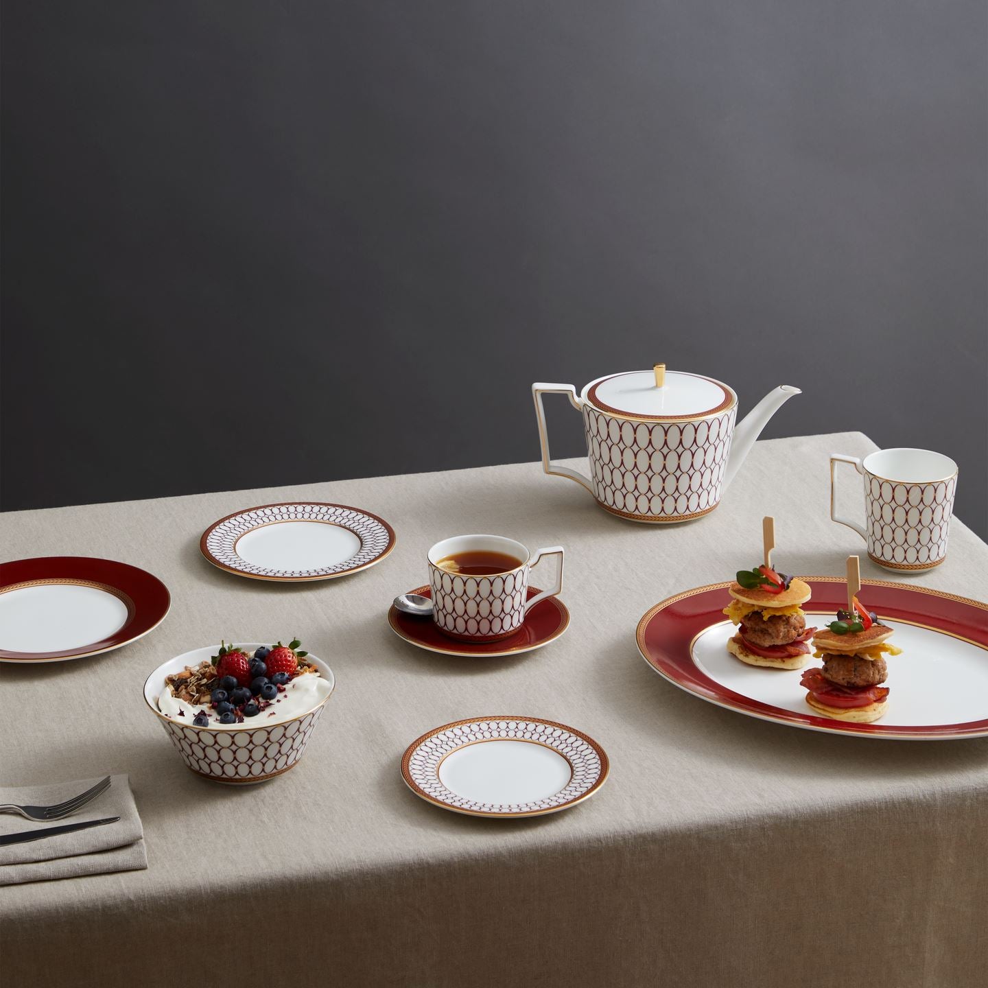 Renaissance Red Cereal Bowl