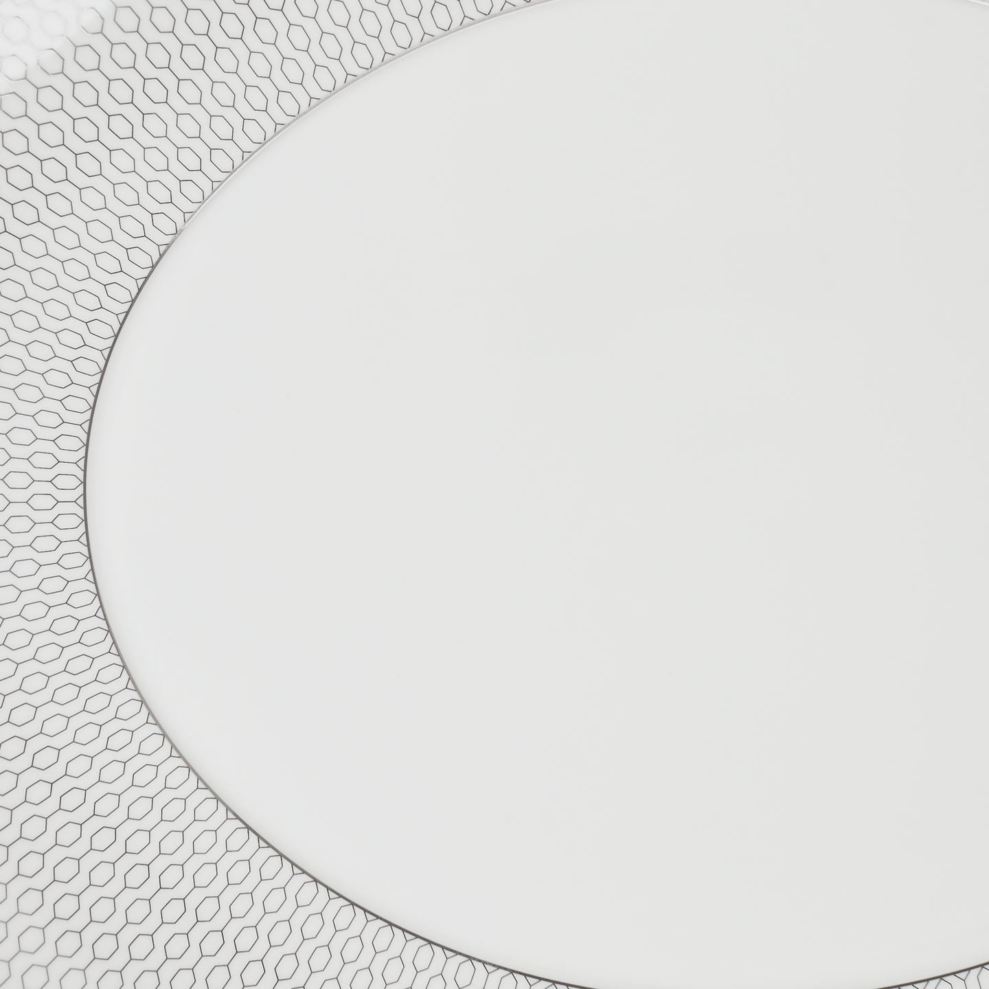 Gio Platinum Oval Platter