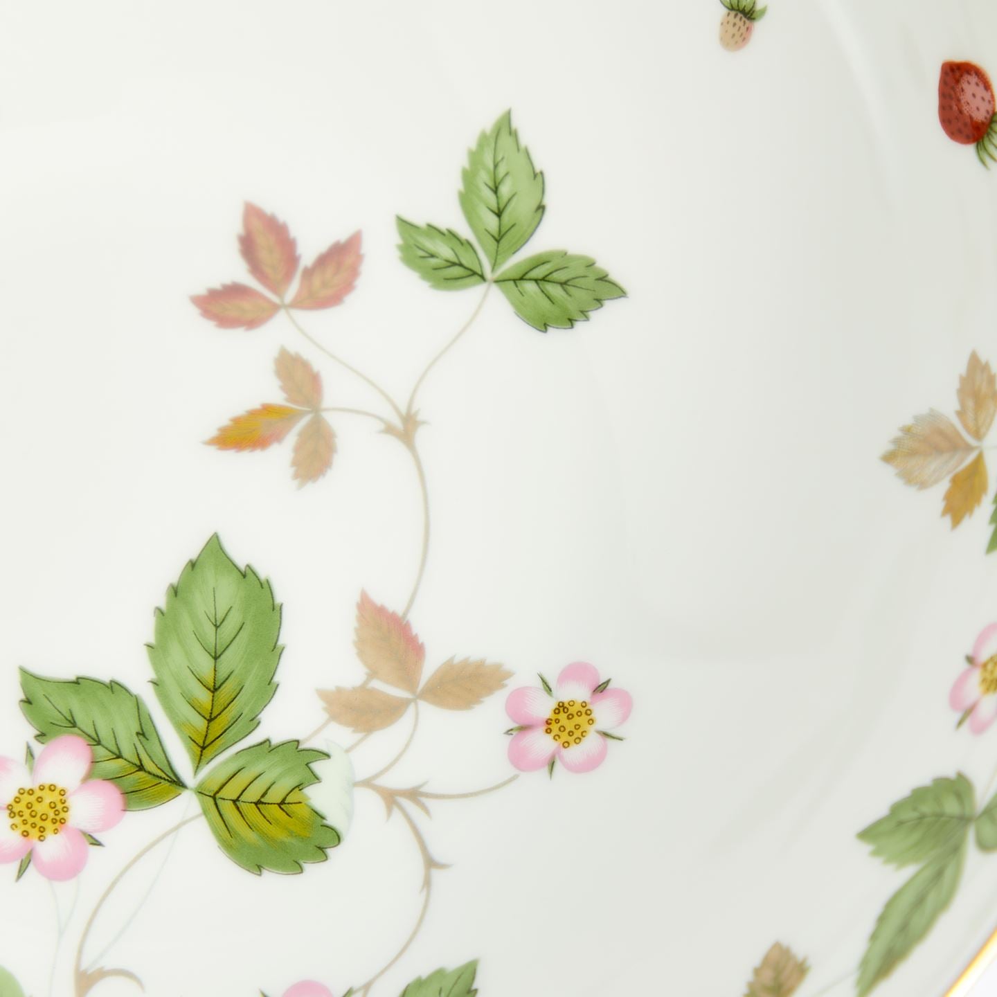 Wild Strawberry Gold Cereal Bowl Large | Wedgwood