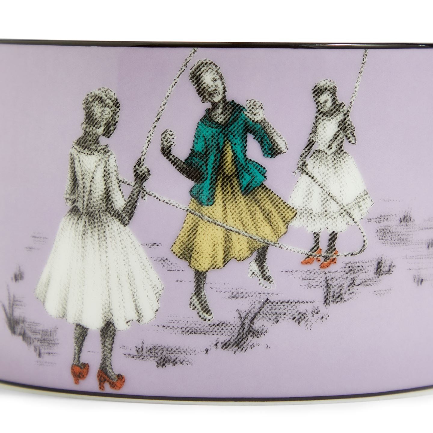 Sheila Bridges Teacup & Saucer Skipping