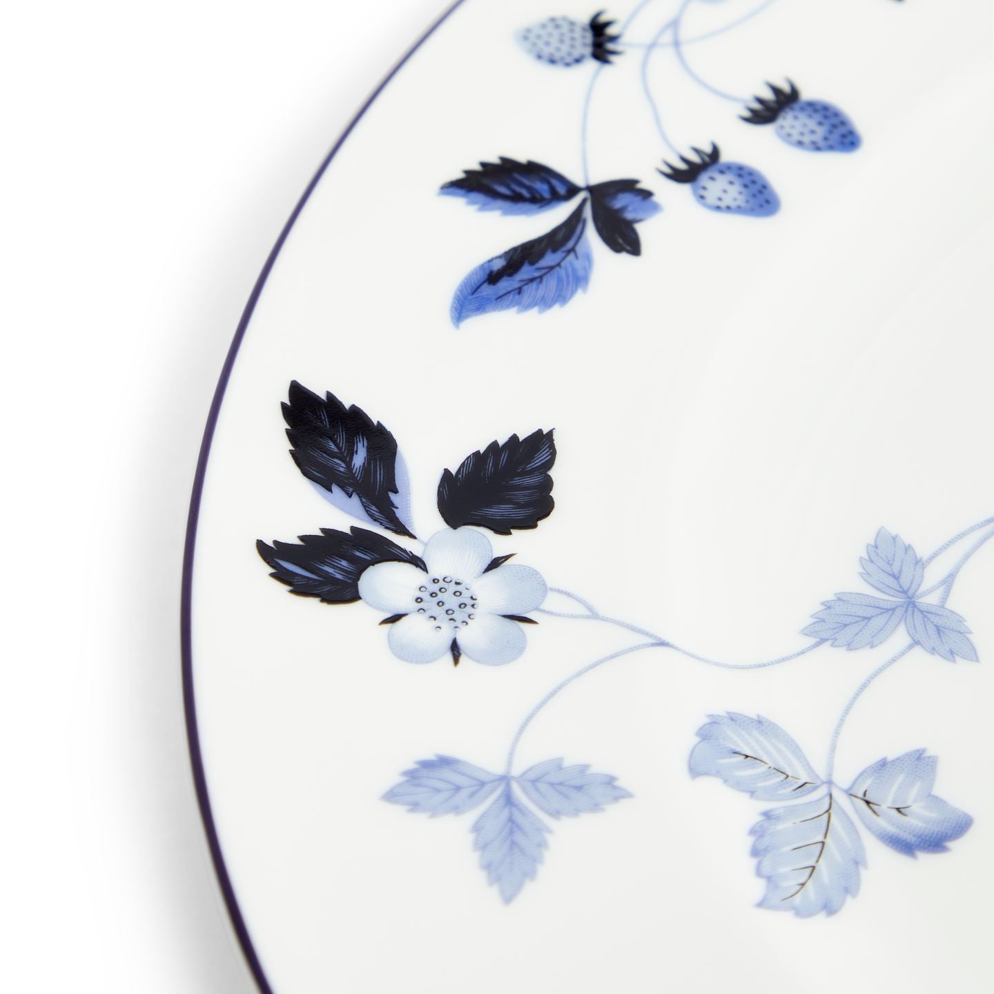 Wild Strawberry Inky Blue Dinner Plate | Wedgwood