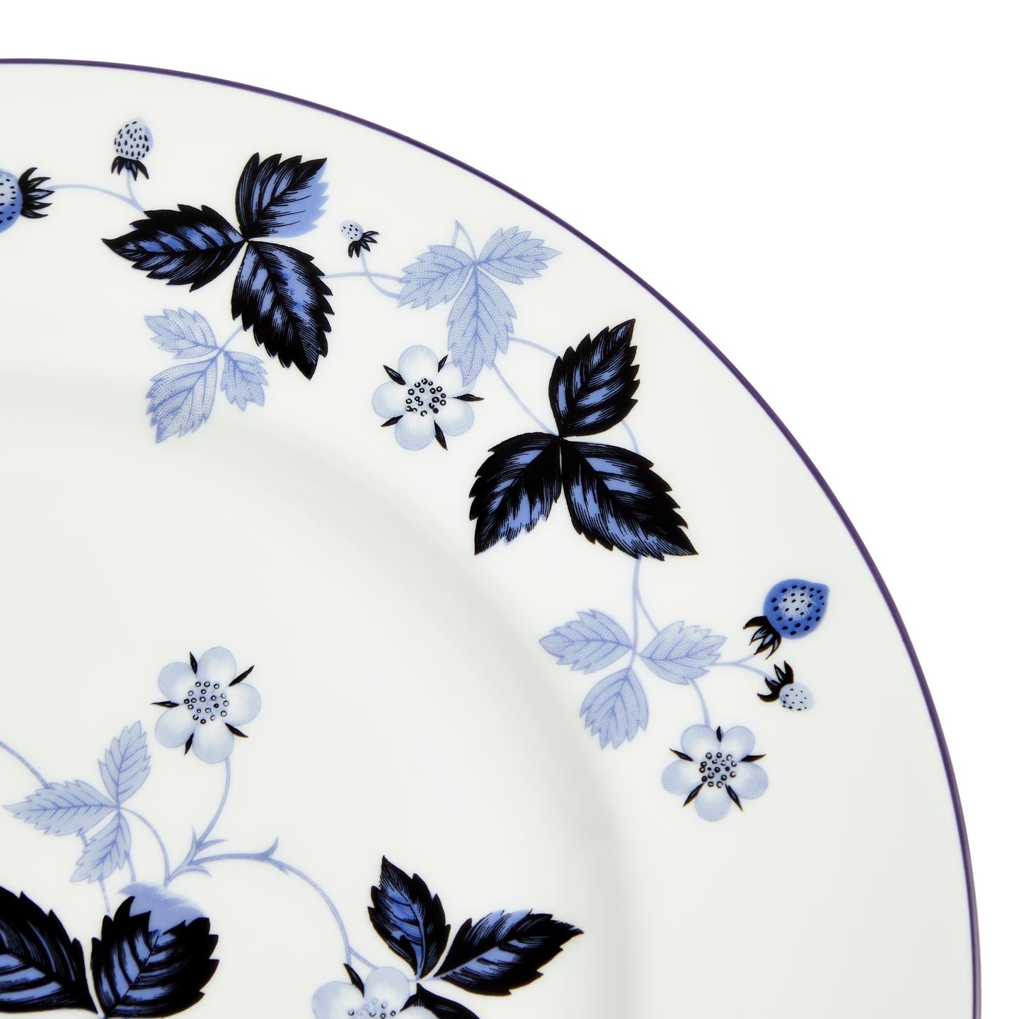 Wild Strawberry Inky Blue Dinner Plate