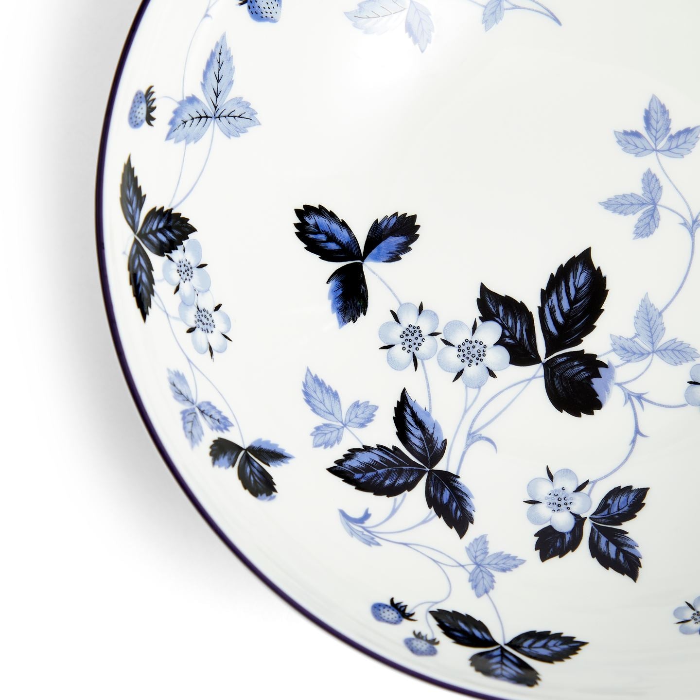 Wild Strawberry Inky Blue Dinnerware 4 Piece Set