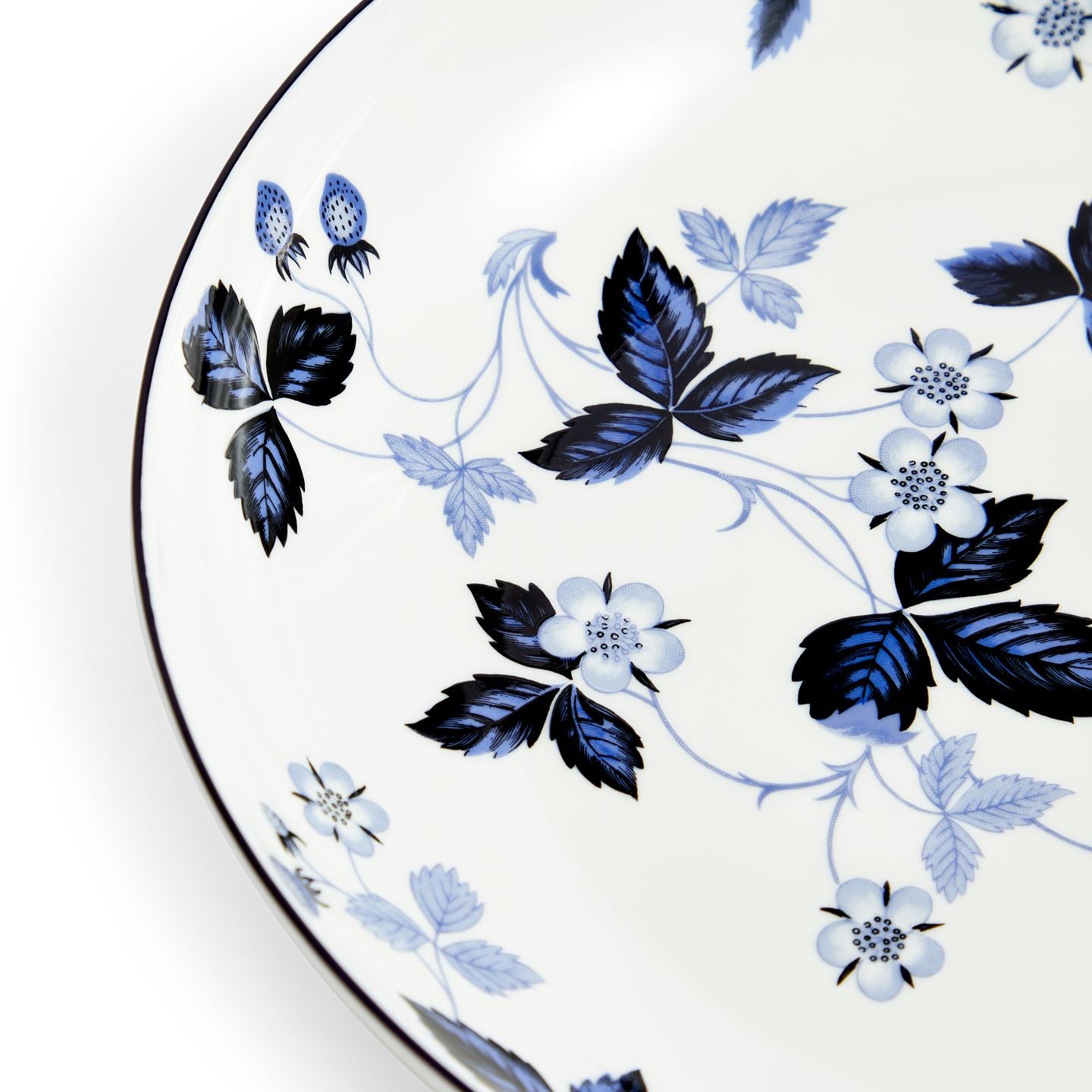 Wild Strawberry Inky Blue Pasta Bowl