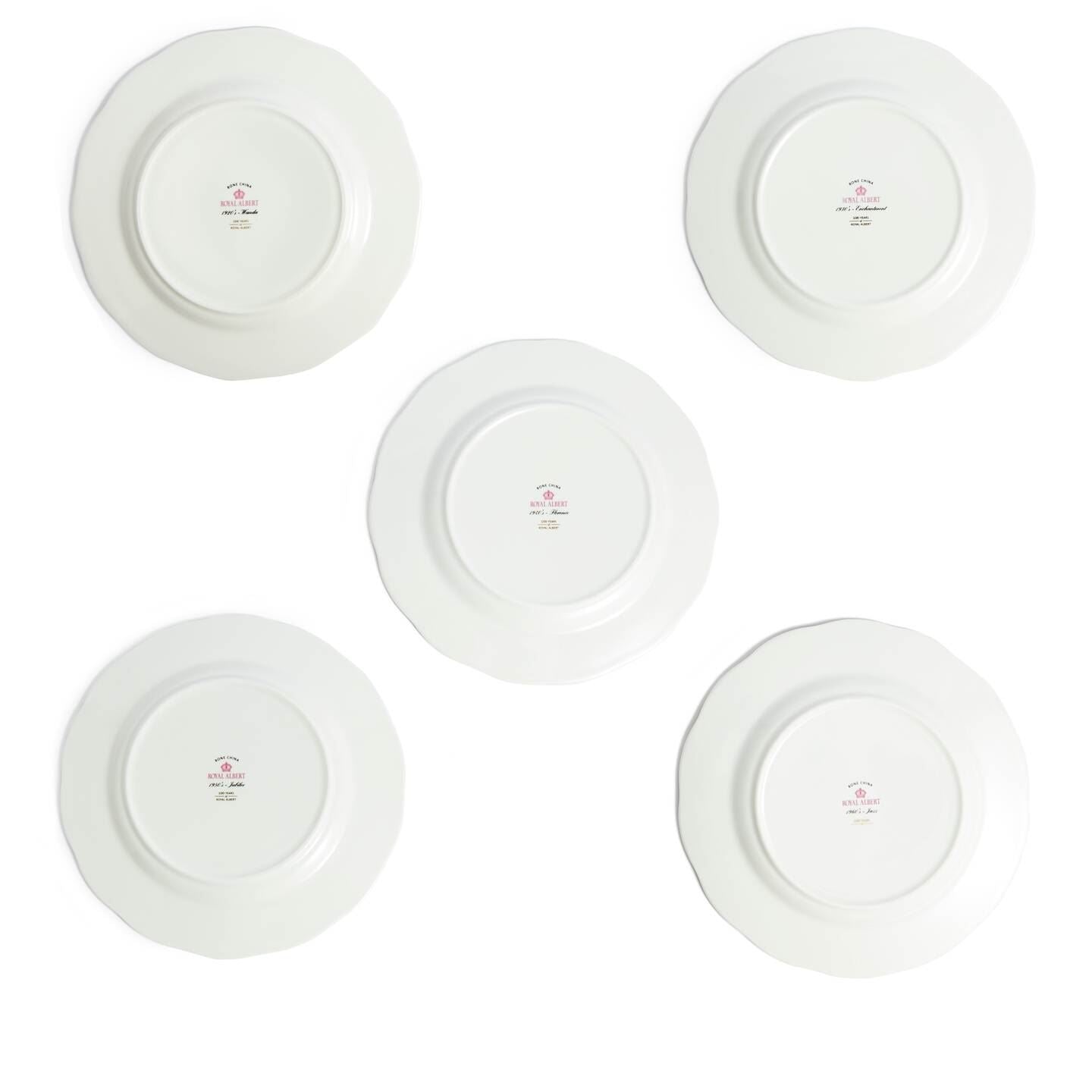 100 Years Plate , 1920 - 1960, Set of 5