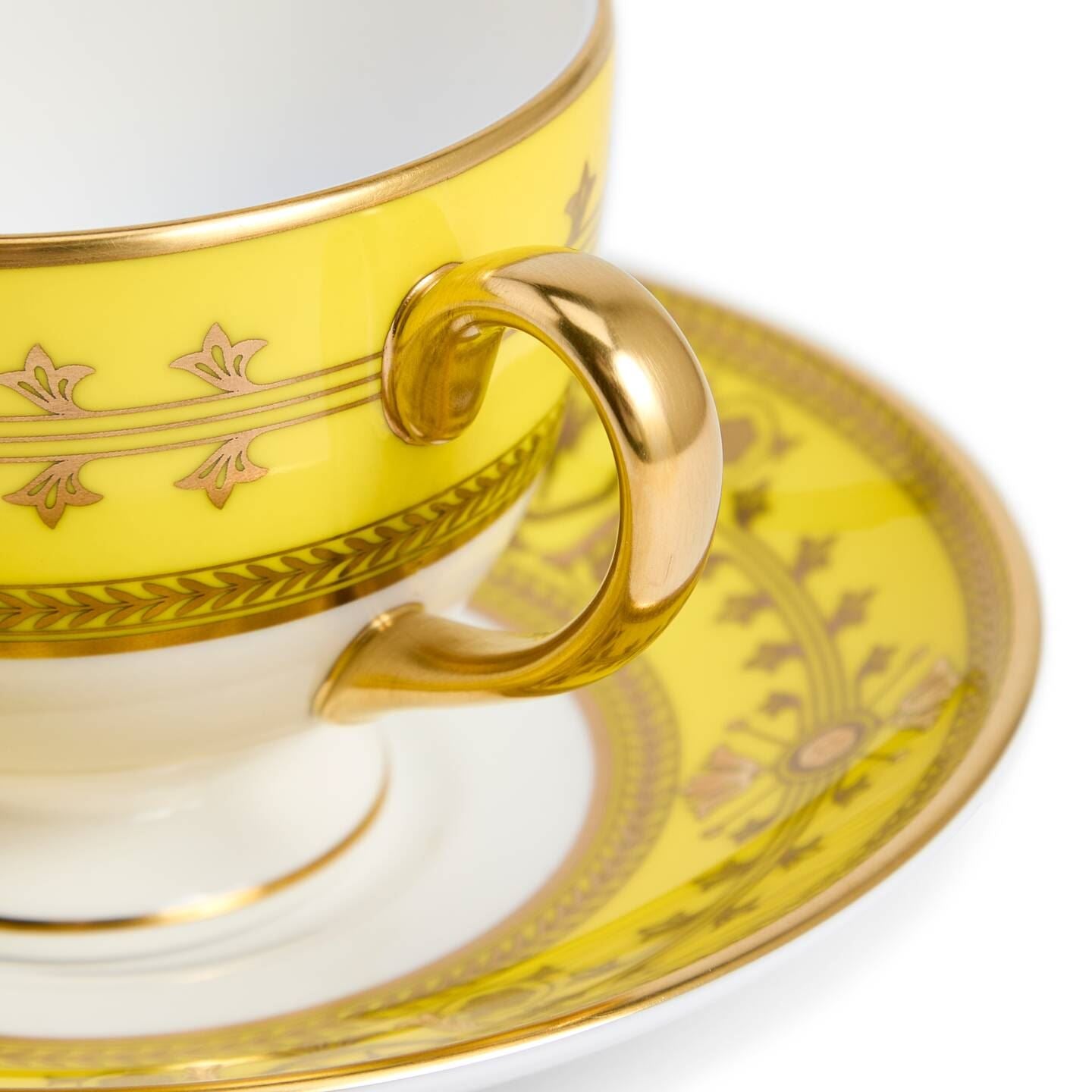 Bacchus Teacup Saucer Citron