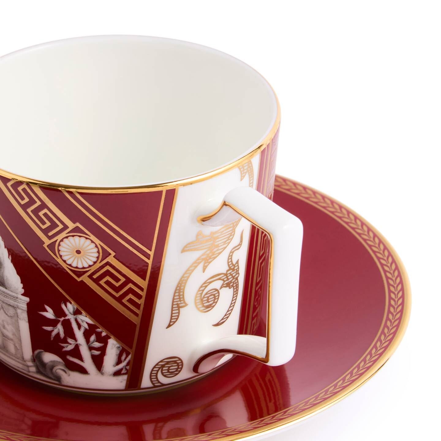 Renaissance Red Teacup & Saucer Accents