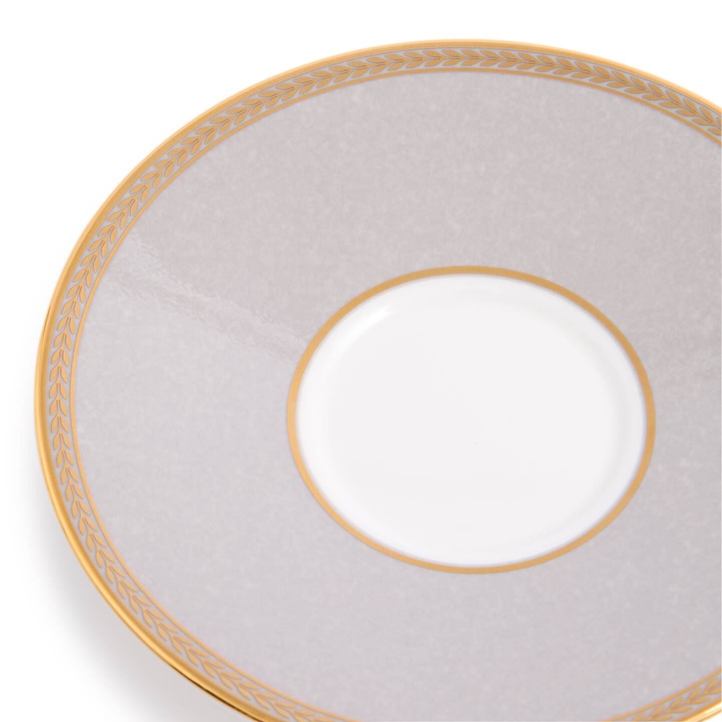 Renaissance Grey Teacup & Saucer Accents