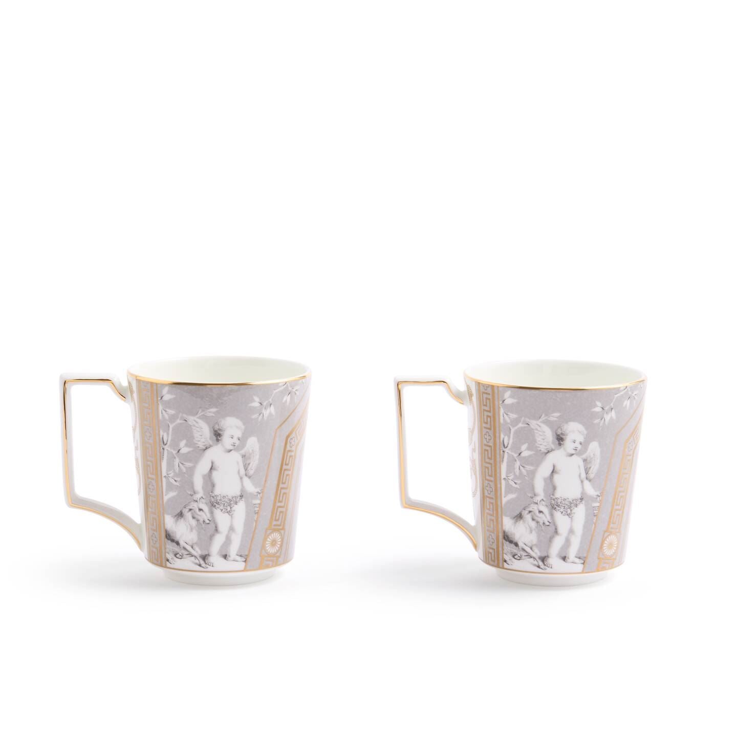 Renaissance Accents Grey Mug Set of 2
