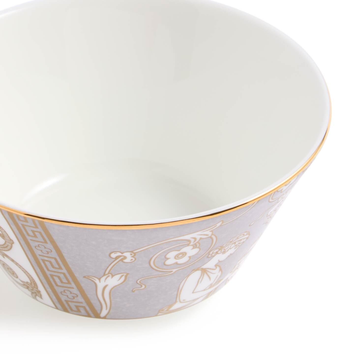 Renaissance Grey Rice Bowl Accents