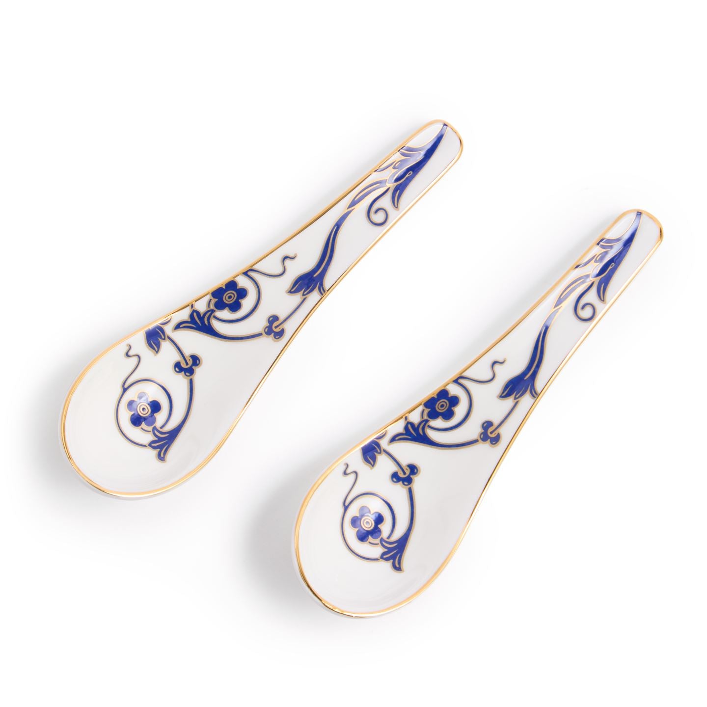 Renaissance Gold Chinese Soup Spoon Set of 2