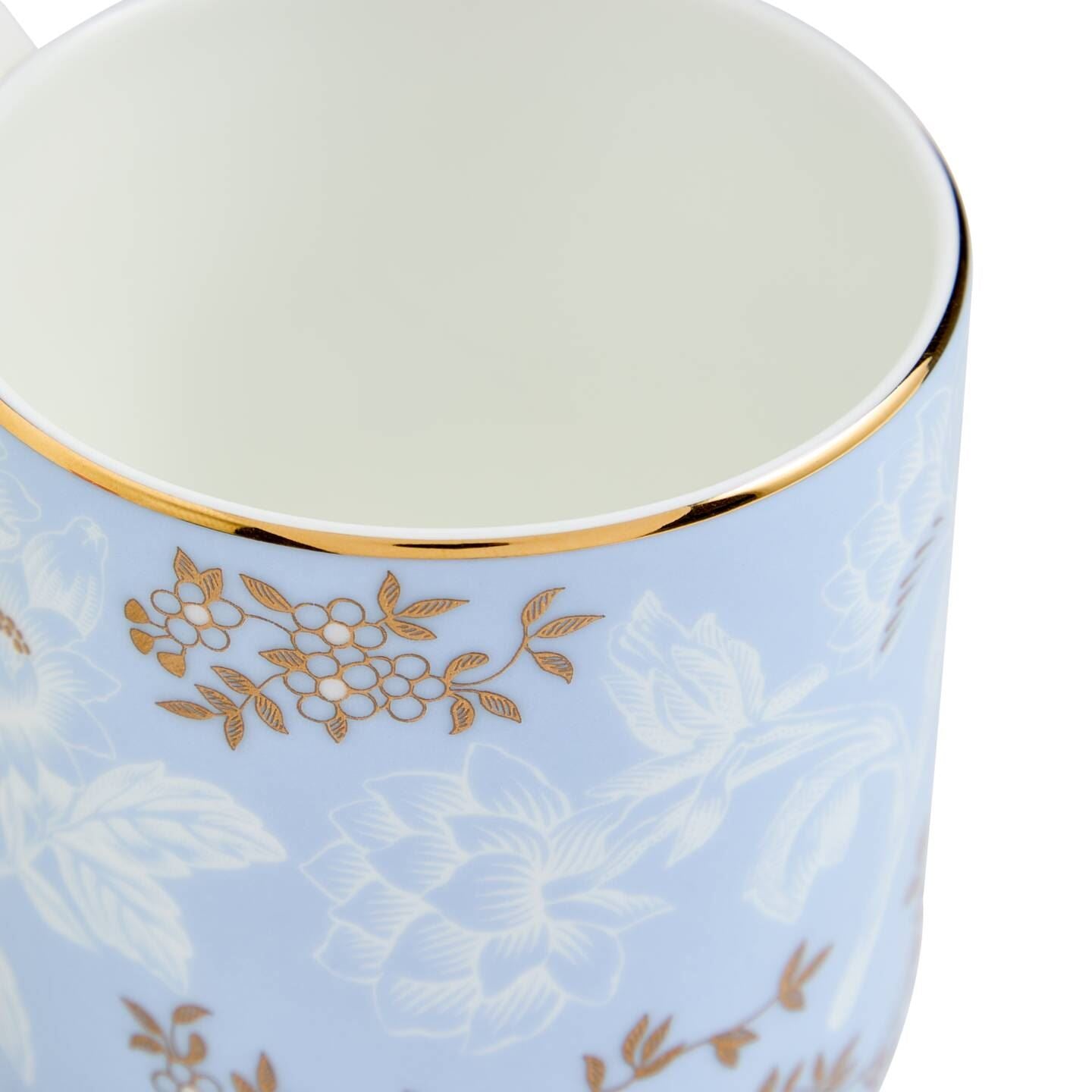 Wonderlust Pink Tonquin Mug Blue
