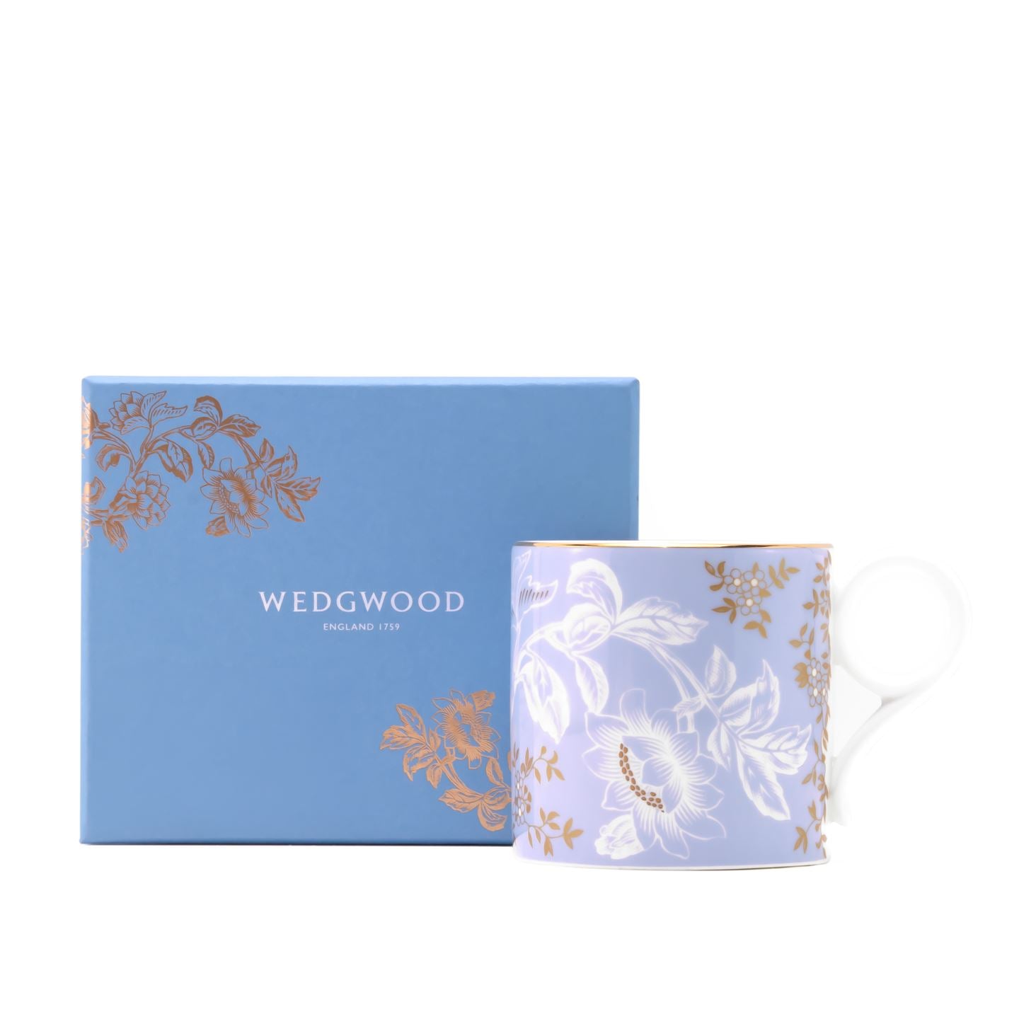 Wonderlust Pink Tonquin Mug Blue