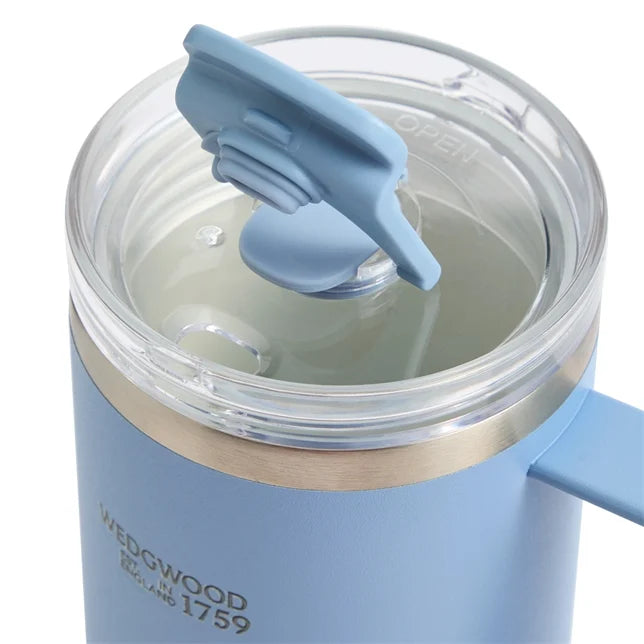 Jasper Blue Tumbler with Straw