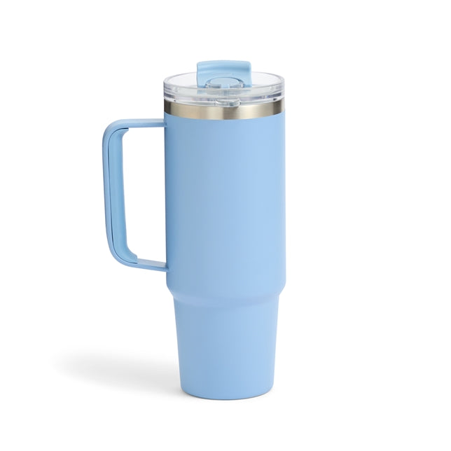 Jasper Blue Tumbler with Straw