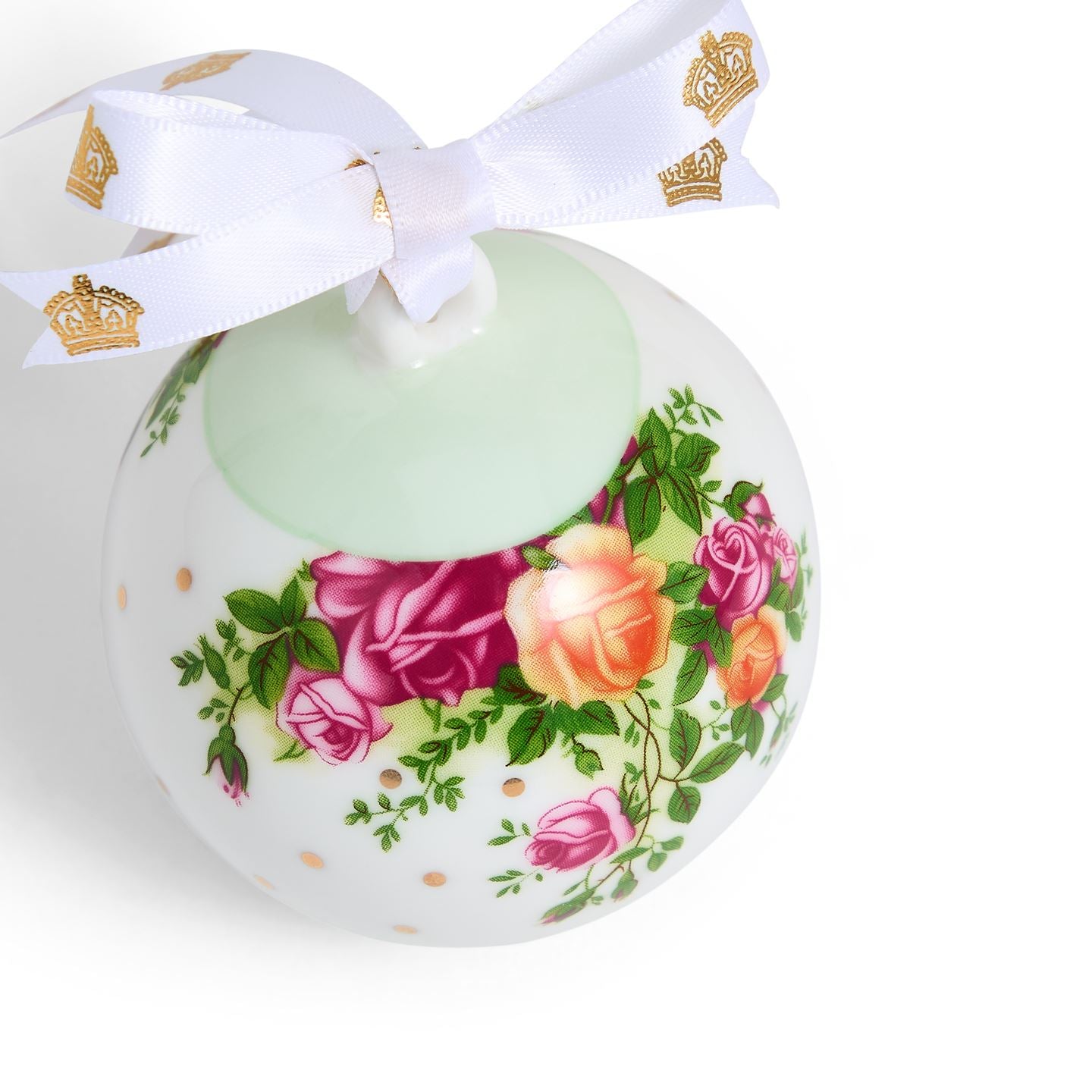 Old Country Roses Christmas Hanging Ornament Bauble