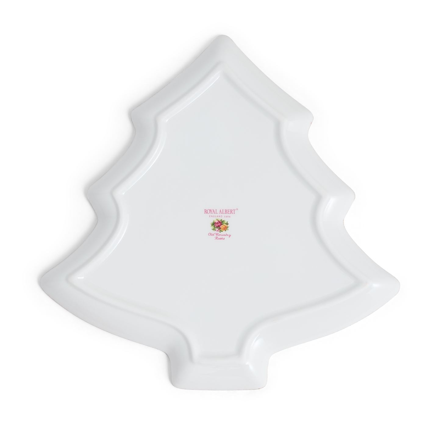 Old Country Roses Christmas Tree Serving Dish
