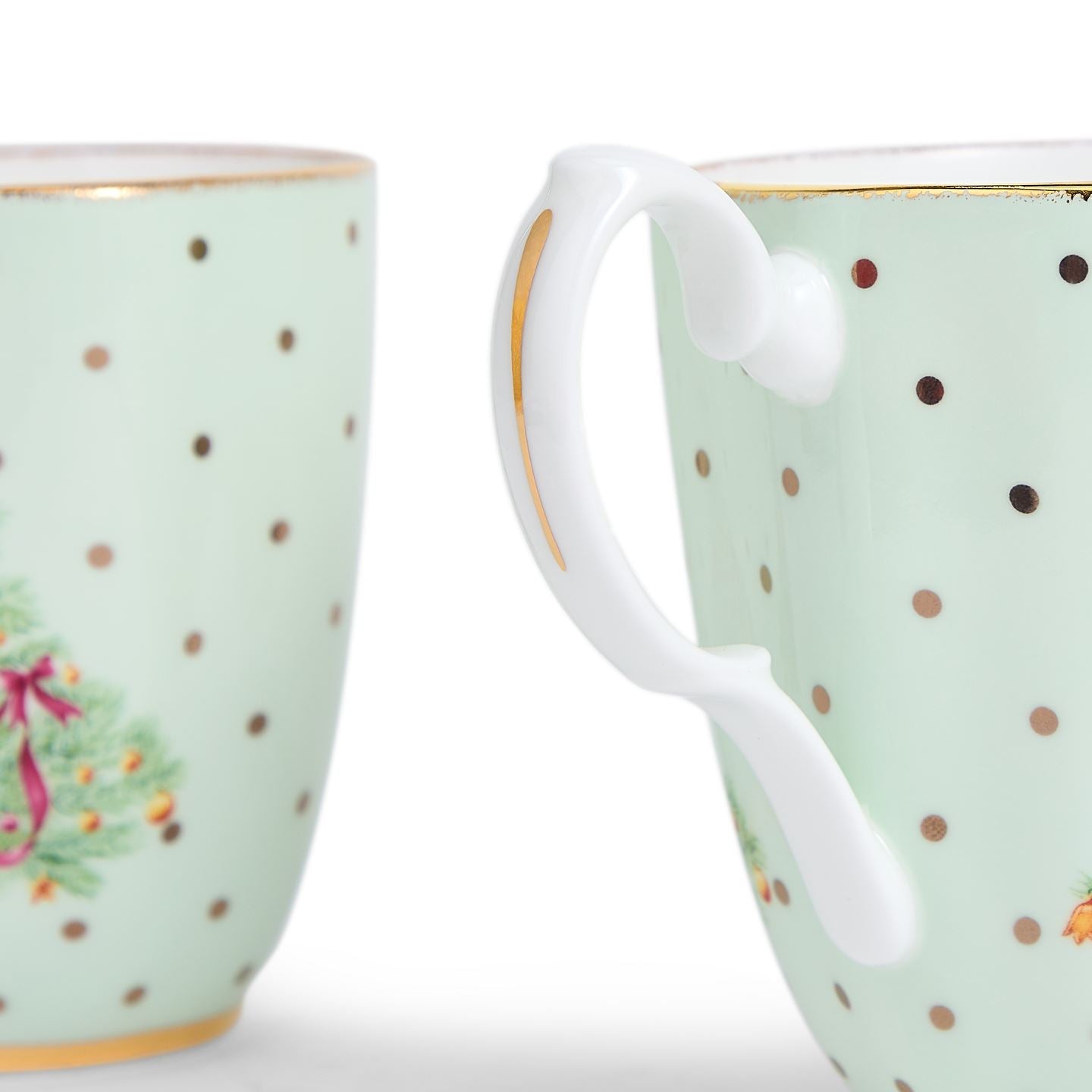 Old Country Roses Christmas Mug Set of 4