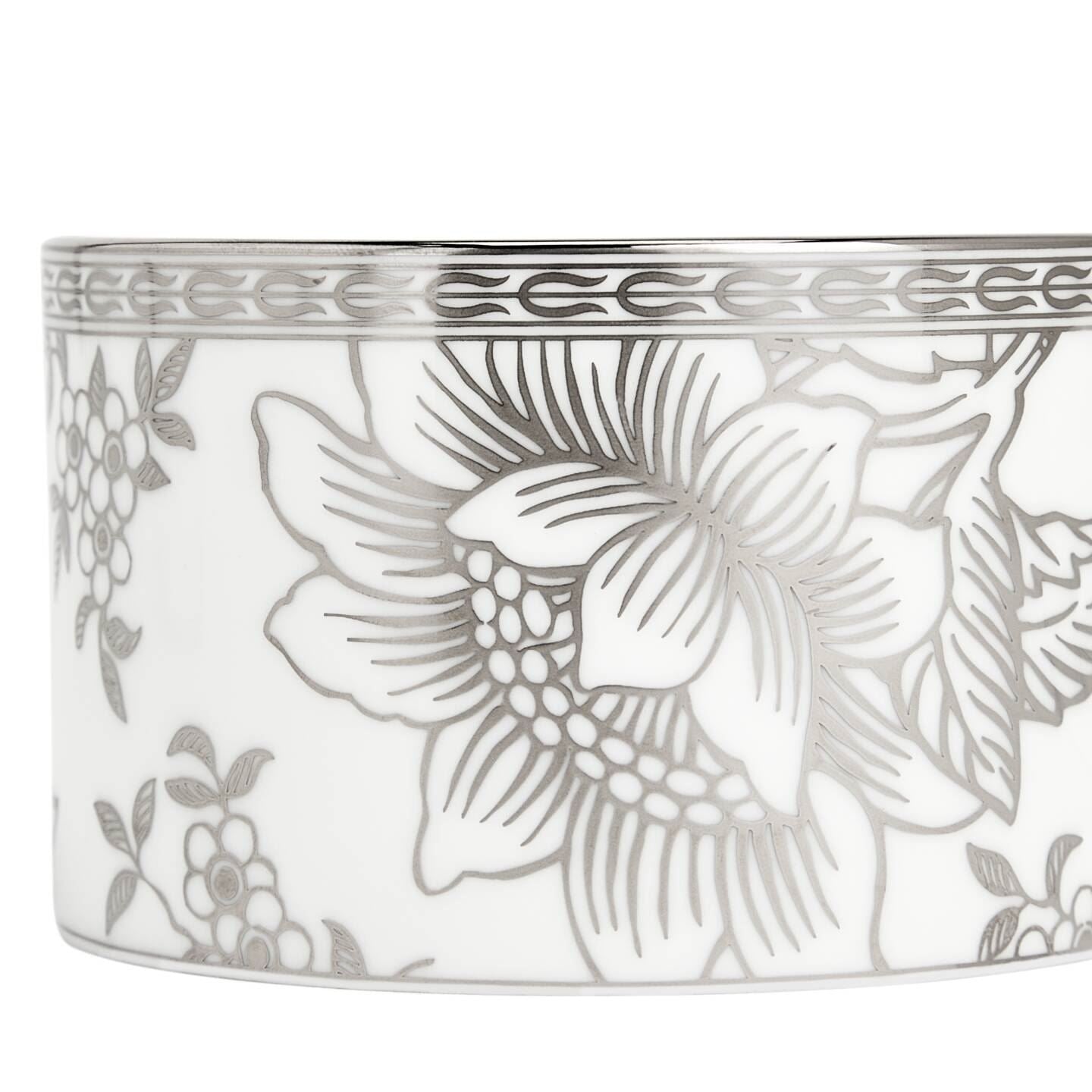 Silver Tonquin Teacup Saucer