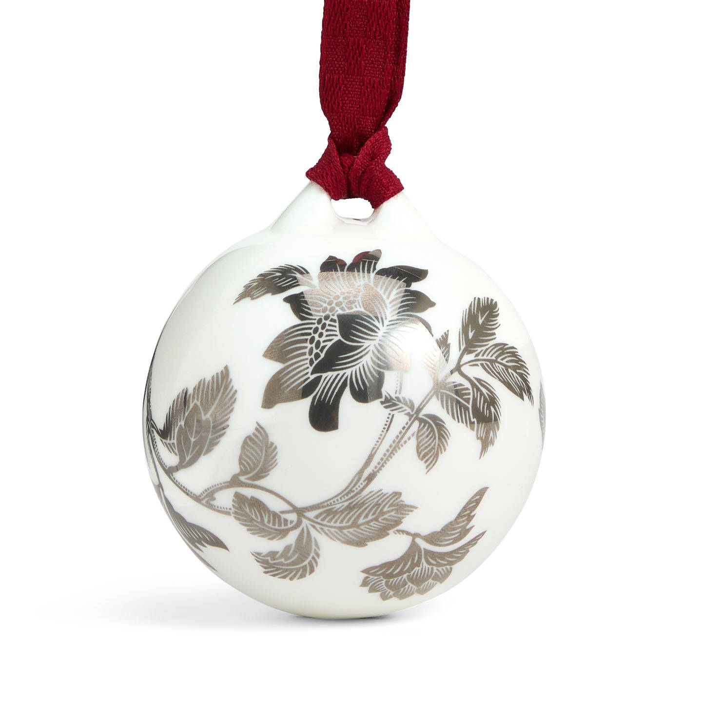 Festive Tonquin Ornament Pair Silver