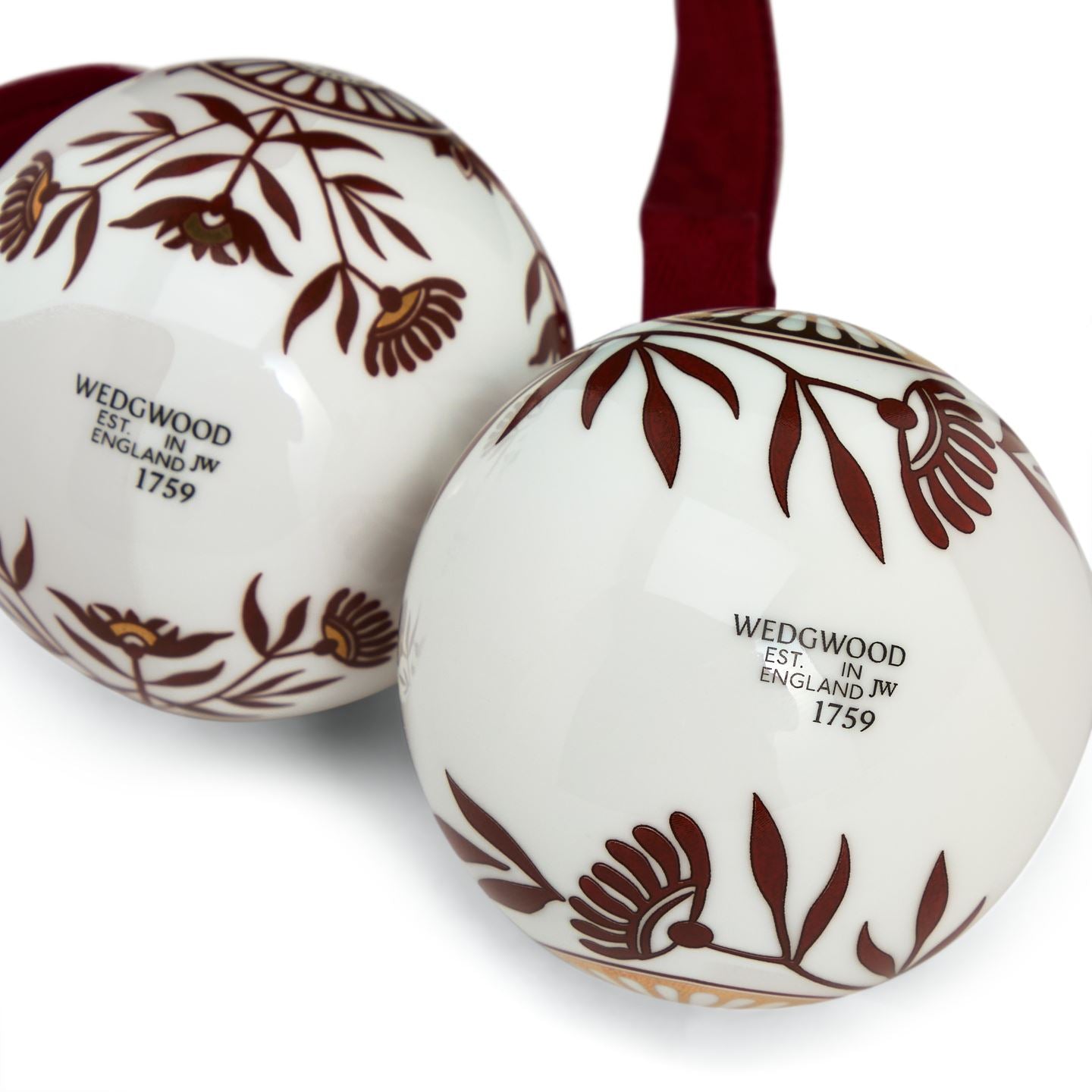 Red Splendour Ornament Pair