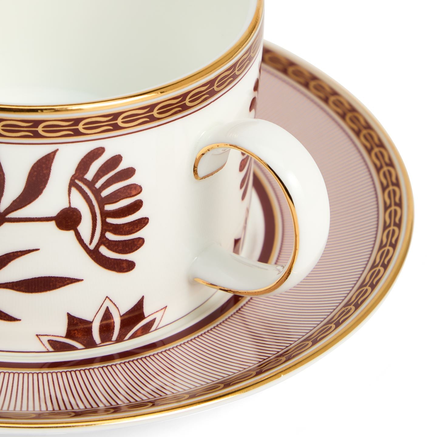 Red Splendour Teacup Saucer