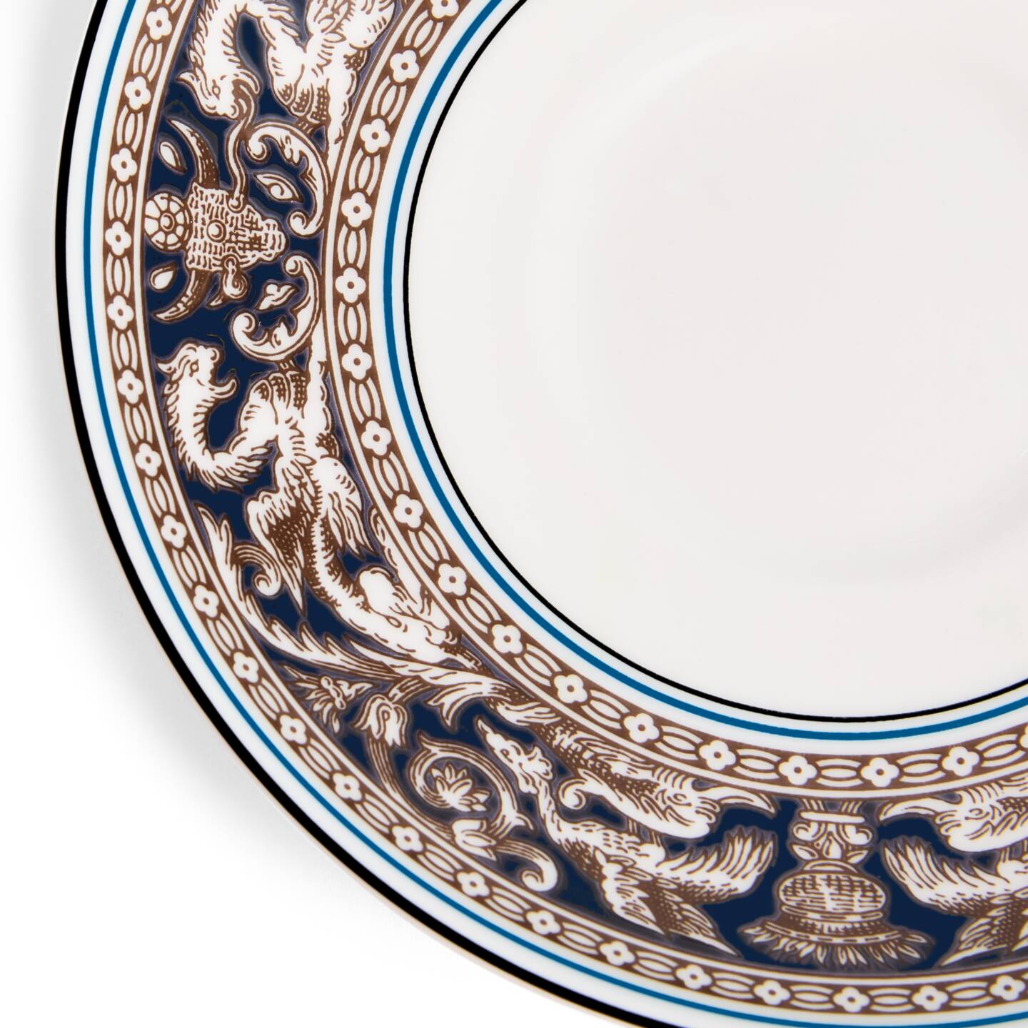 Florentine Navy Teacup Saucer