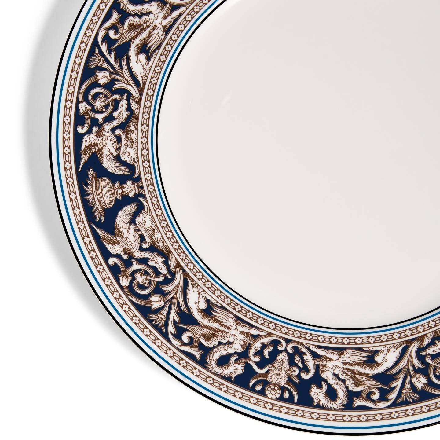 Florentine Navy Dinner Plate