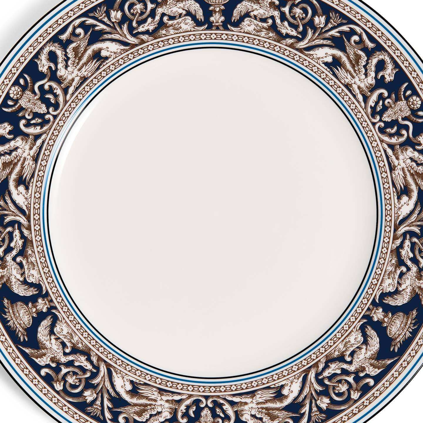 Florentine Navy Dinner Plate