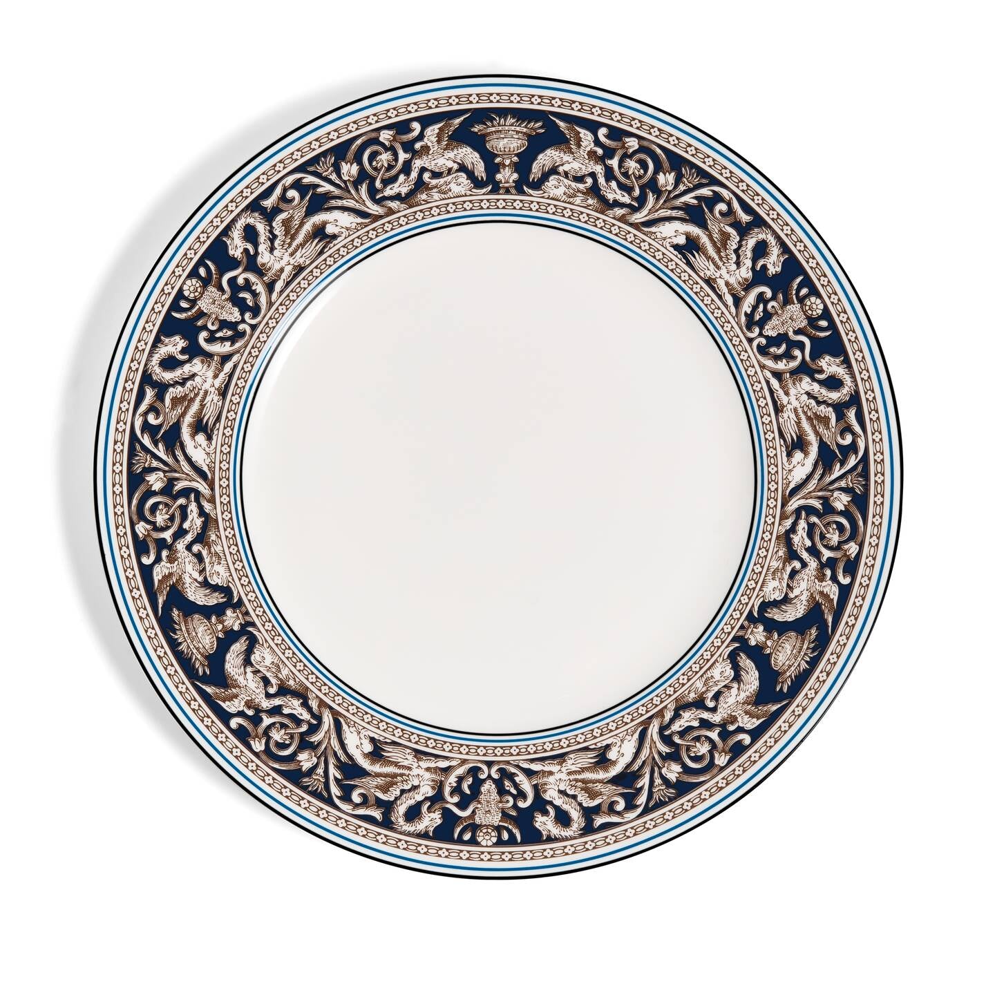 Florentine Navy Dinner Plate