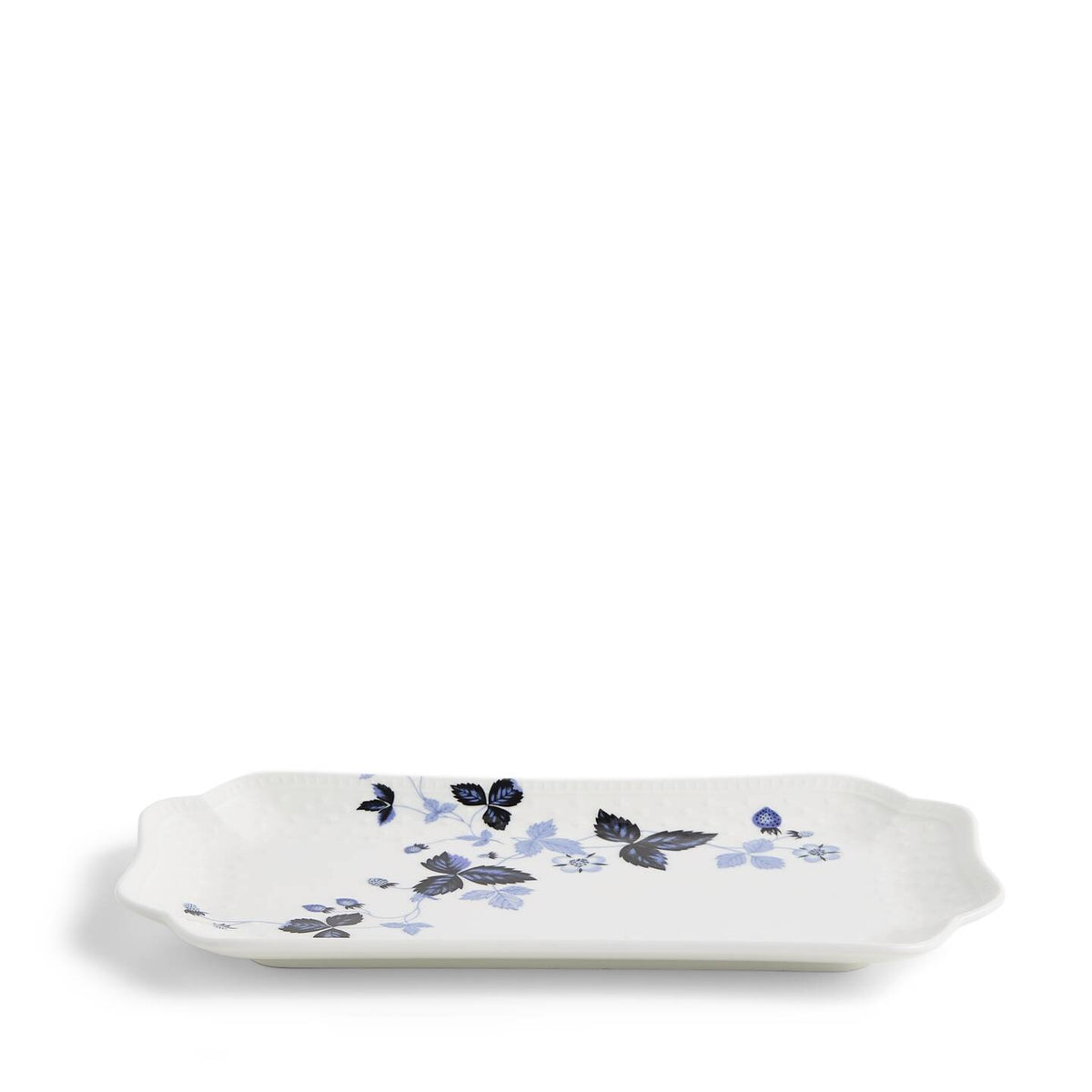 Wild Strawberry Inky Blue Rectangular Dish