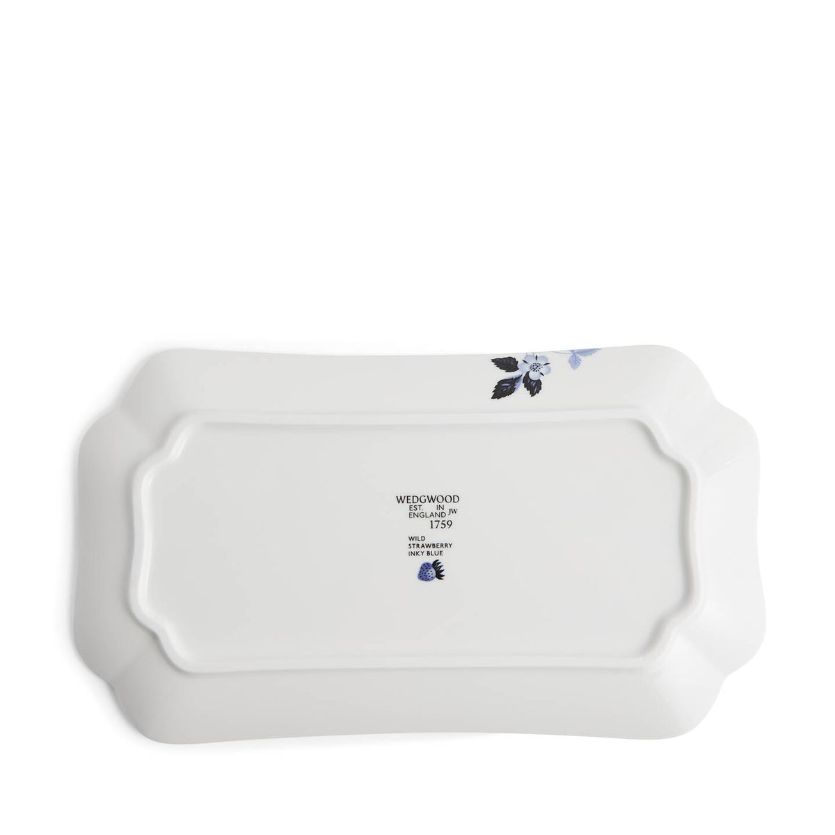 Wild Strawberry Inky Blue Rectangular Dish