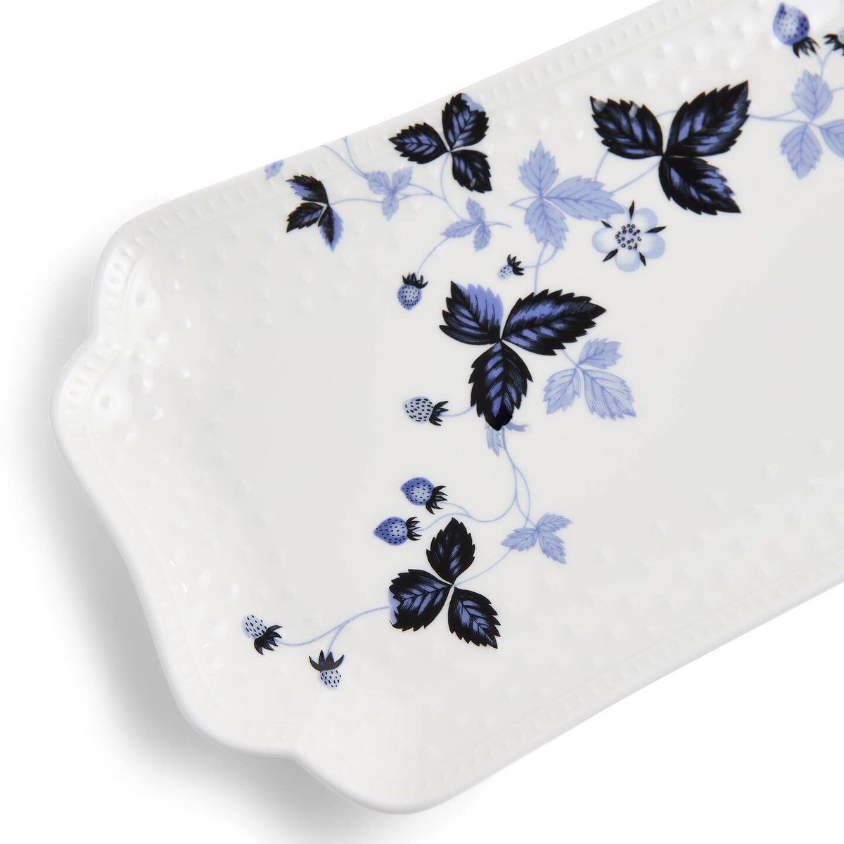 Wild Strawberry Inky Blue Rectangular Dish