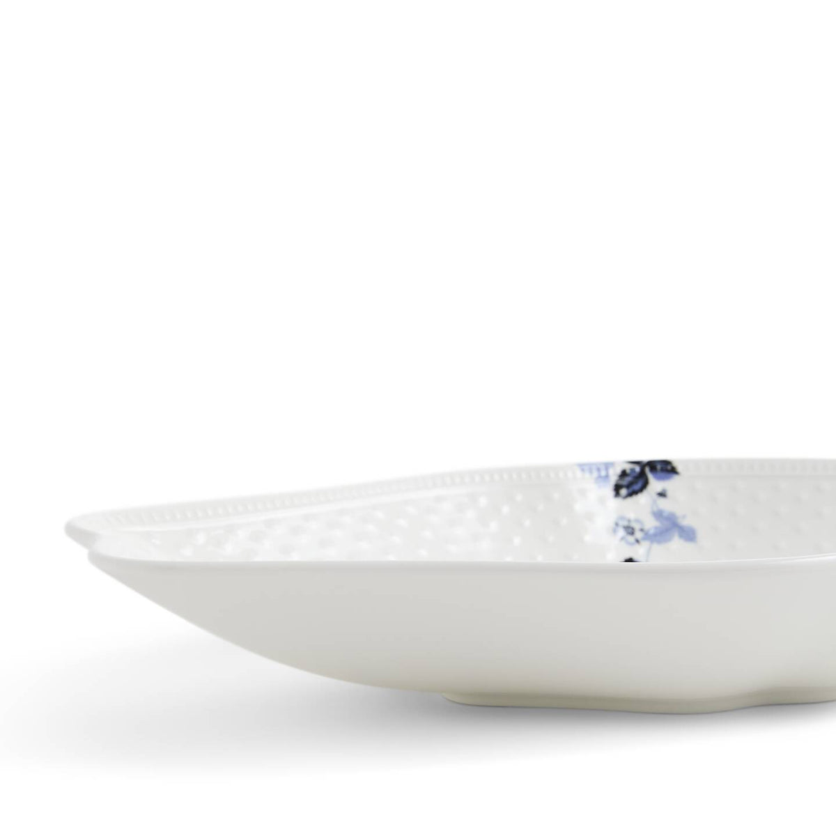 Wild Strawberry Inky Blue Oval Dish